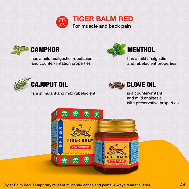 Tiger Balm Red Ointment Large - 30gm