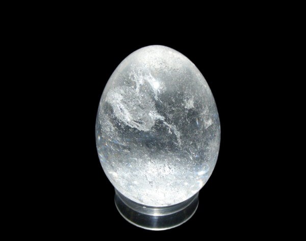 clear quartz mini egg