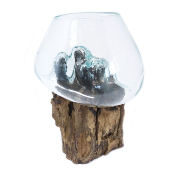 Molten Glass on Wood
