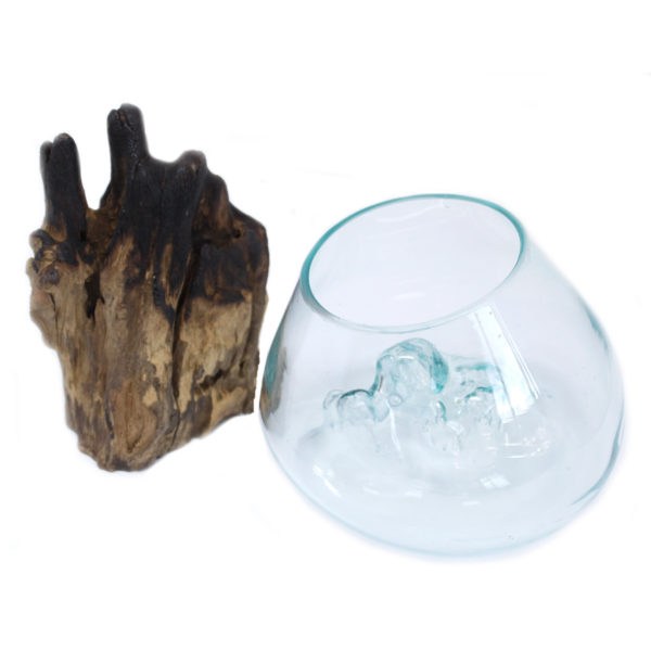 Molten Glass on Wood