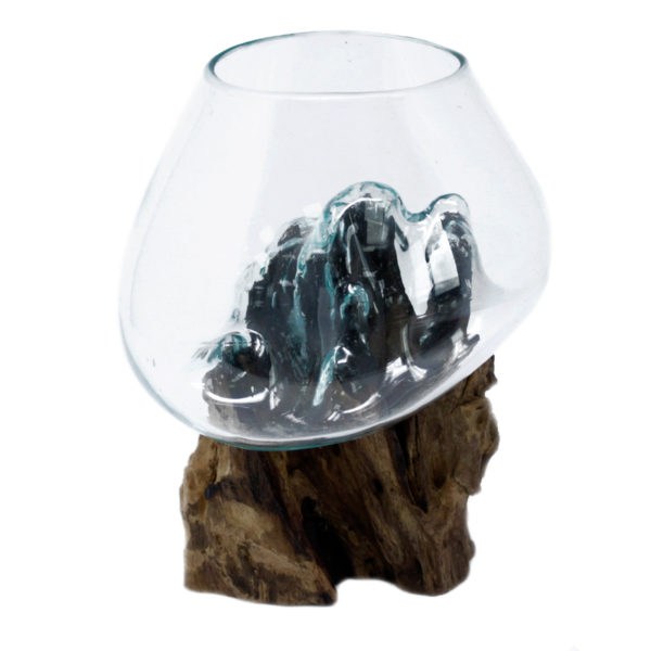 Molten Glass on Wood