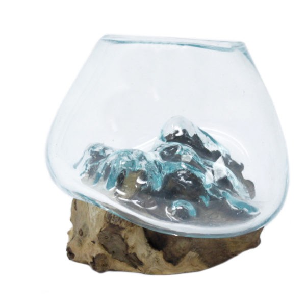 Molten Glass on Wood