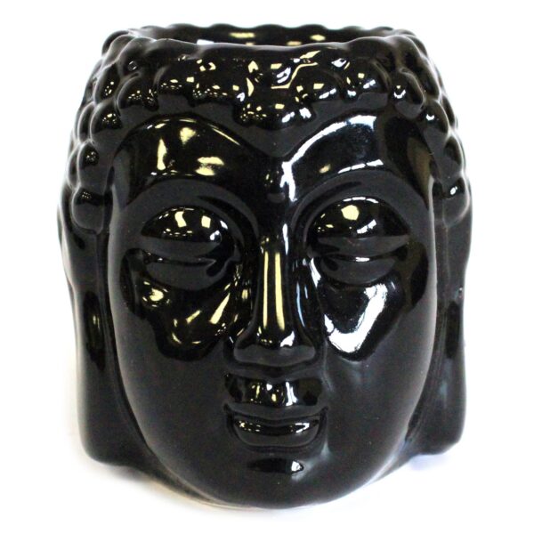 black buddha head oil burner