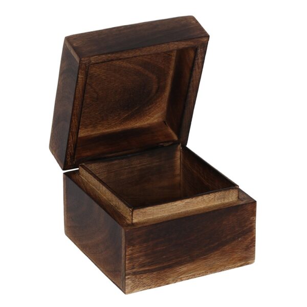 Pentagram Brass Inlay Wood Box