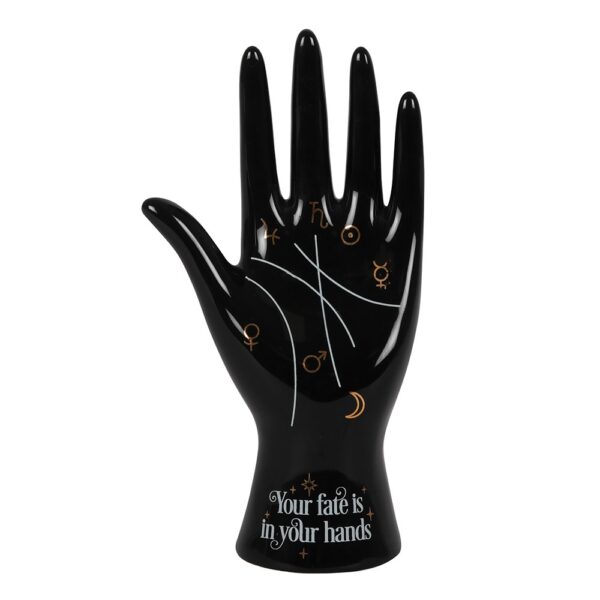 black palmistry hand