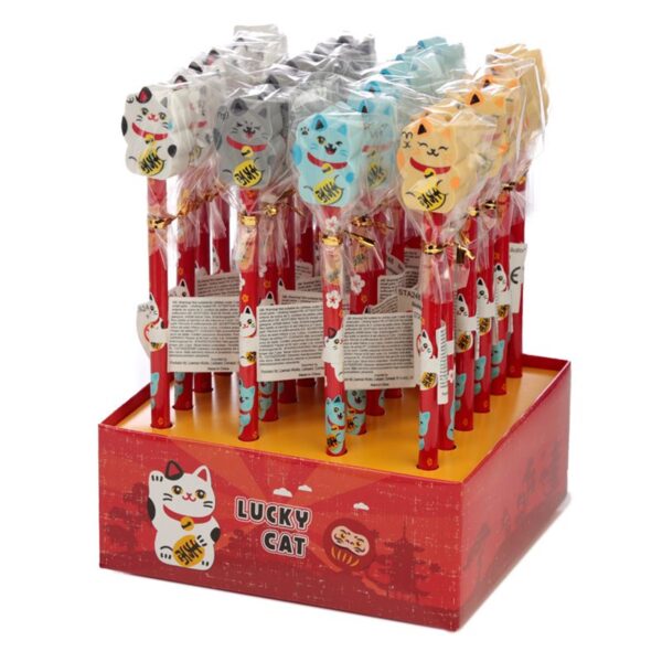 Lucky Cat Pencil & Eraser