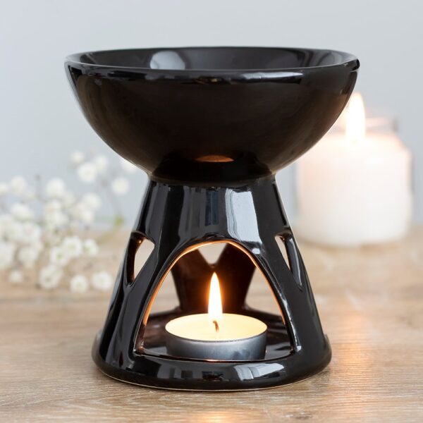 Deep Bowl Oil Burner - Black