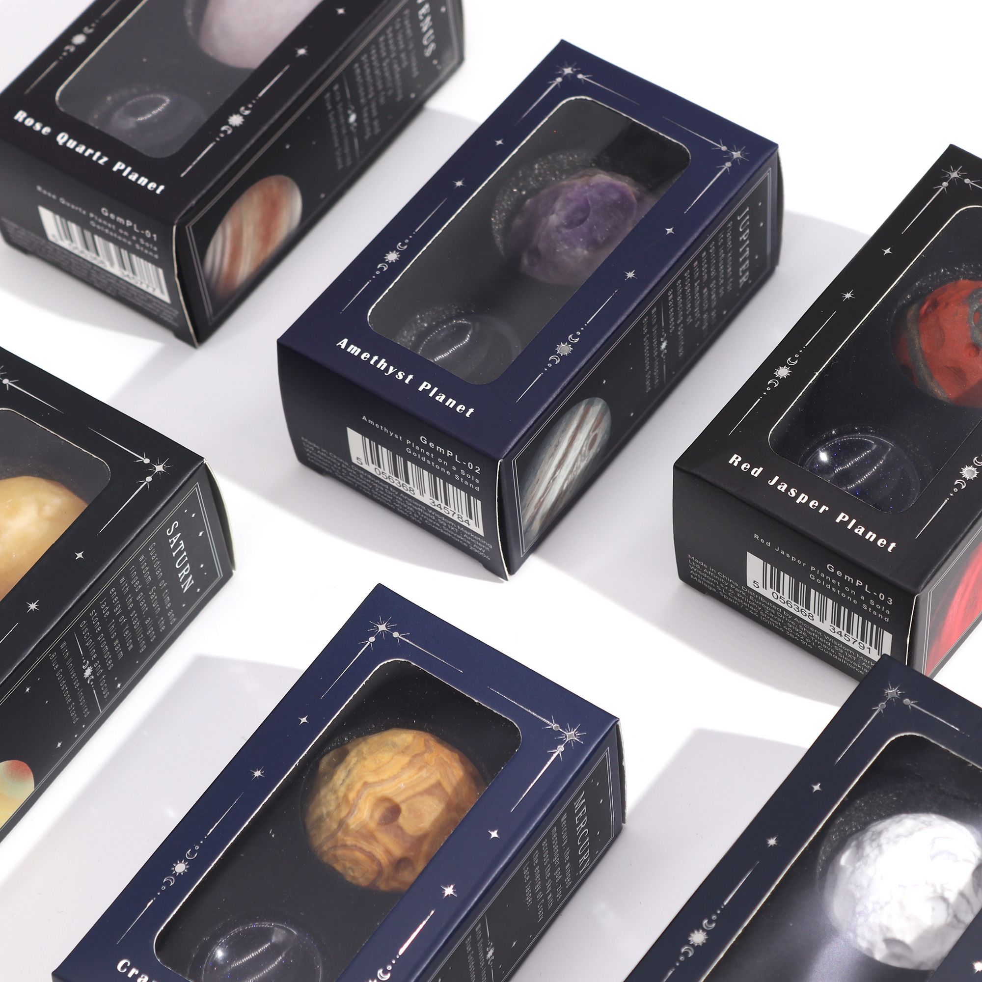 Red Jasper Planet on a Sola Goldstone Stand (MARS)