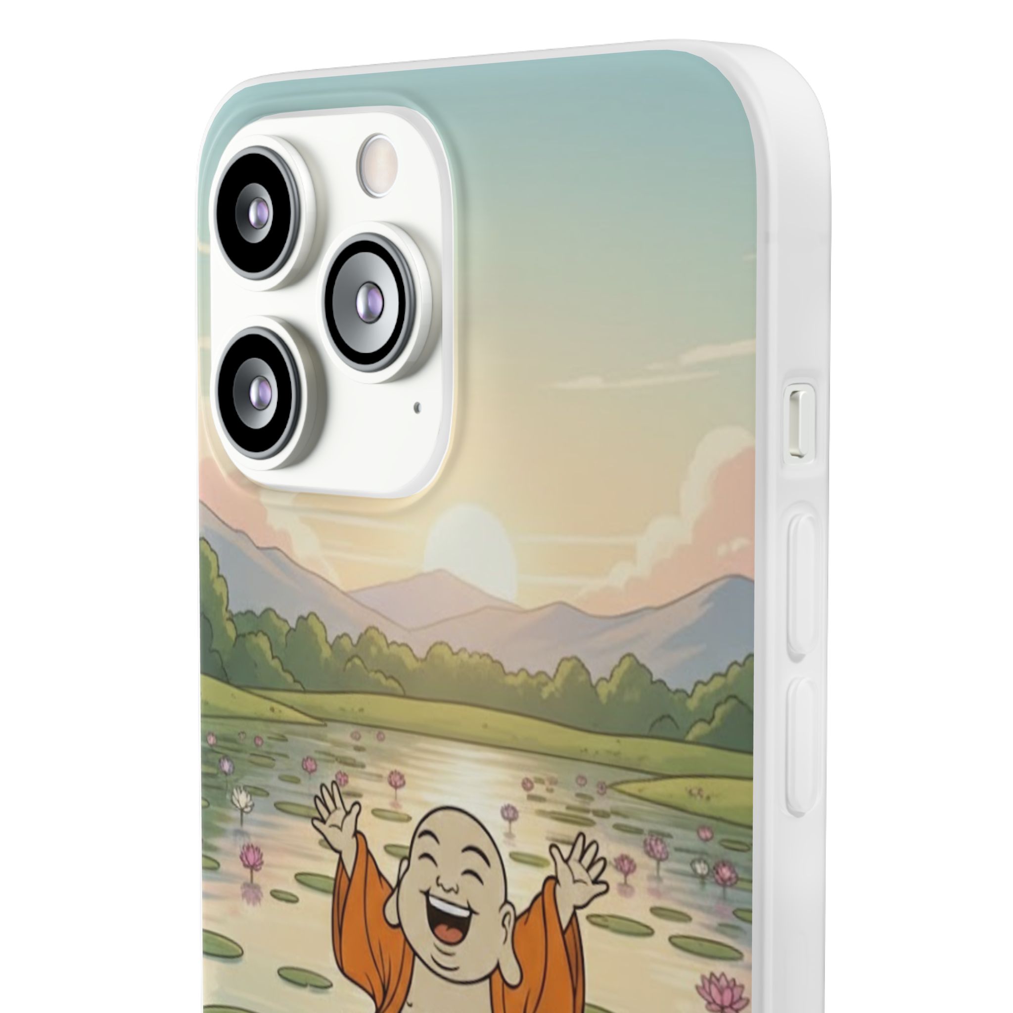 Happy Buddha Phone Case — Lotus Lake Flexi Case