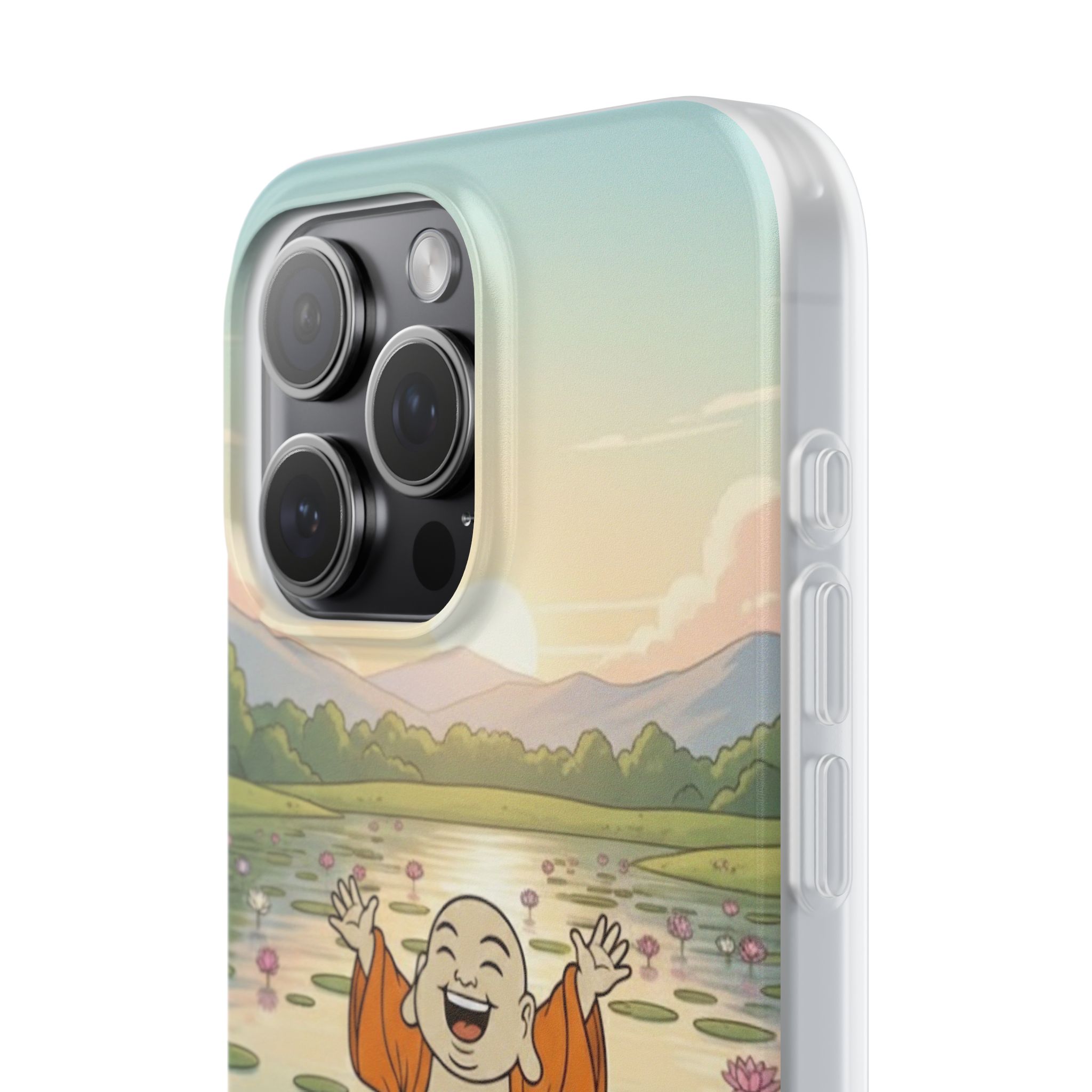 Happy Buddha Phone Case — Lotus Lake Flexi Case
