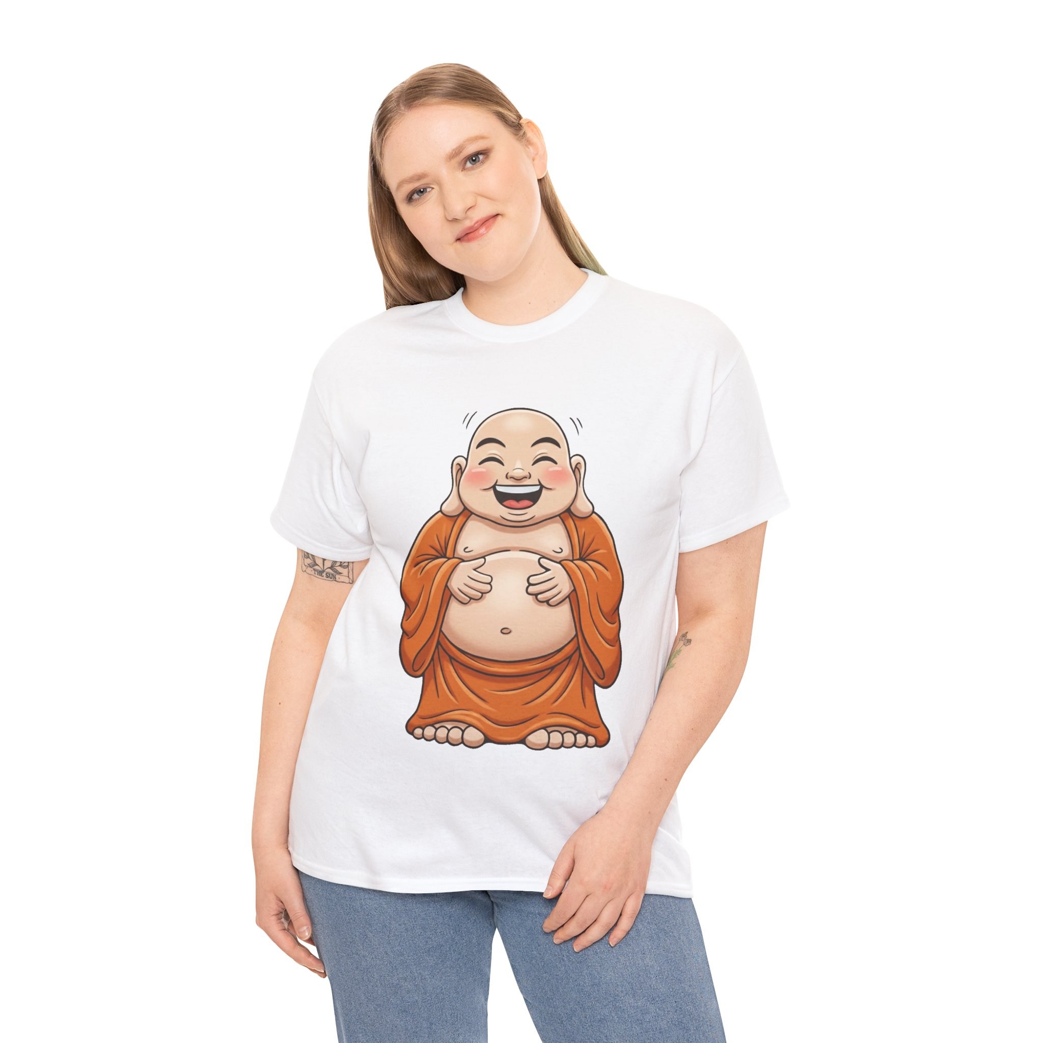 Happy Buddha T-Shirt — Laughing Buddha Graphic Tee