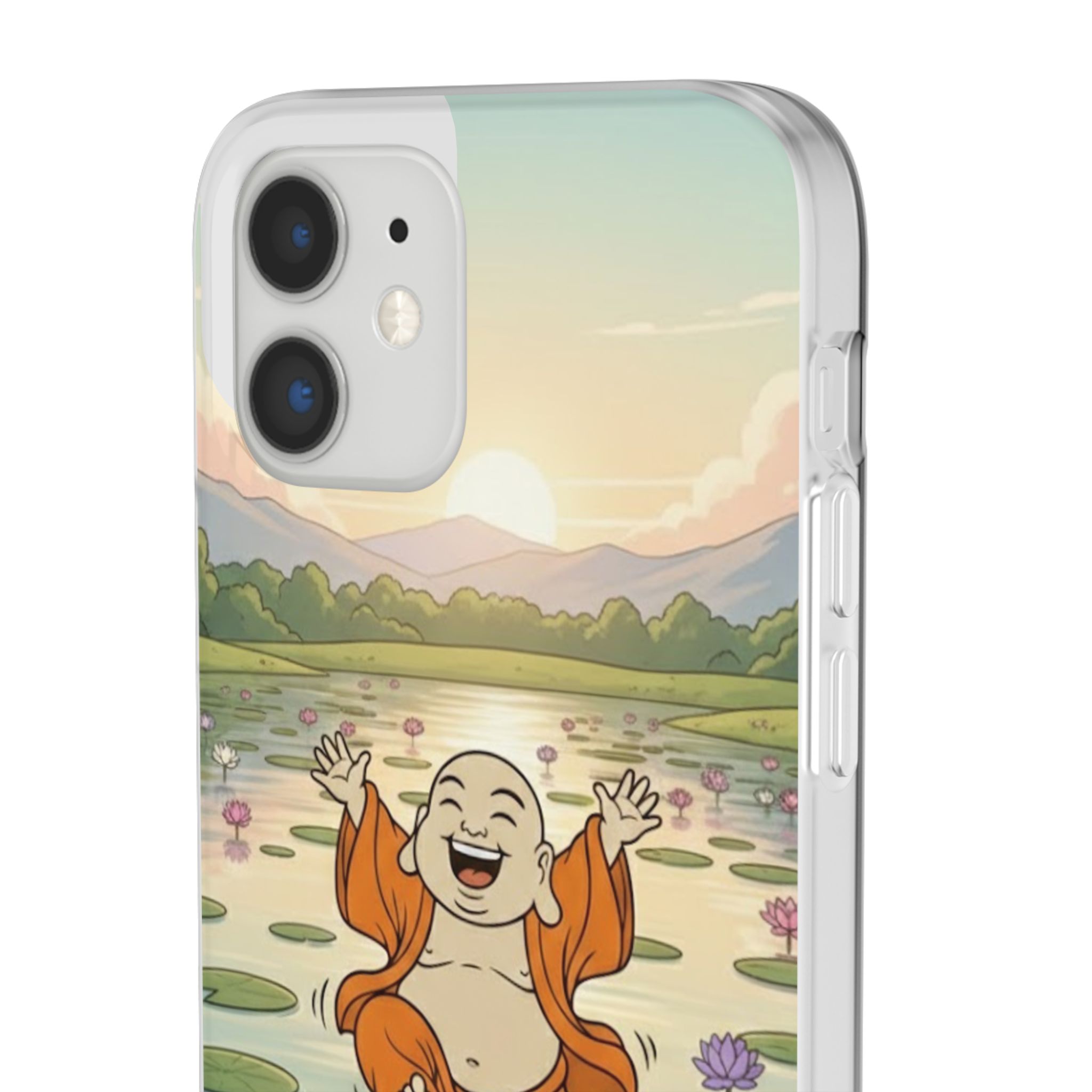 Happy Buddha Phone Case — Lotus Lake Flexi Case