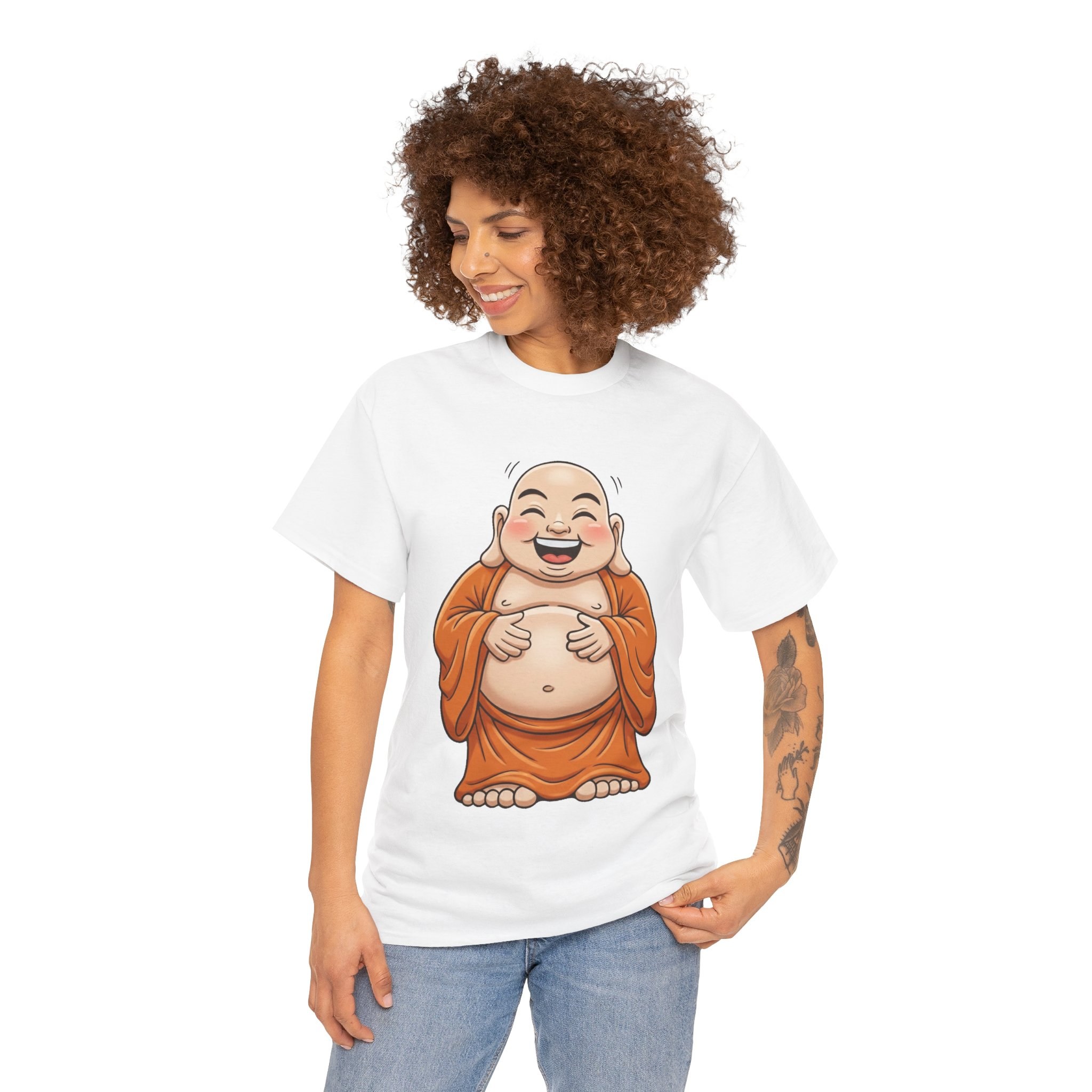 Happy Buddha T-Shirt — Laughing Buddha Graphic Tee