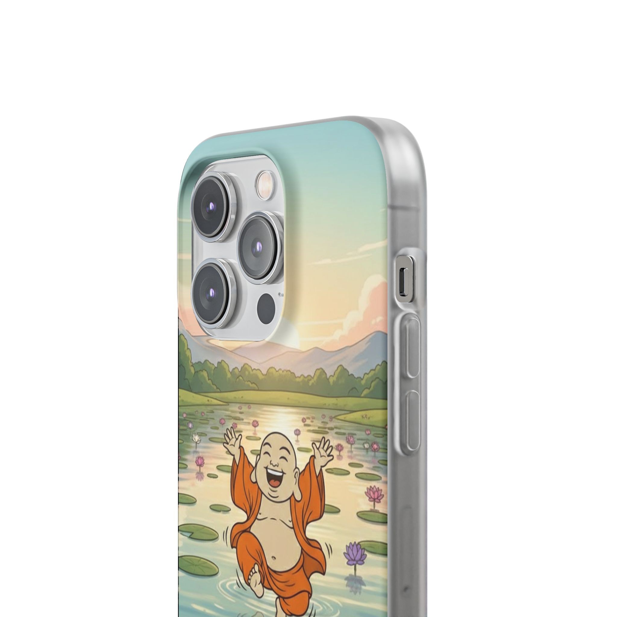 Happy Buddha Phone Case — Lotus Lake Flexi Case
