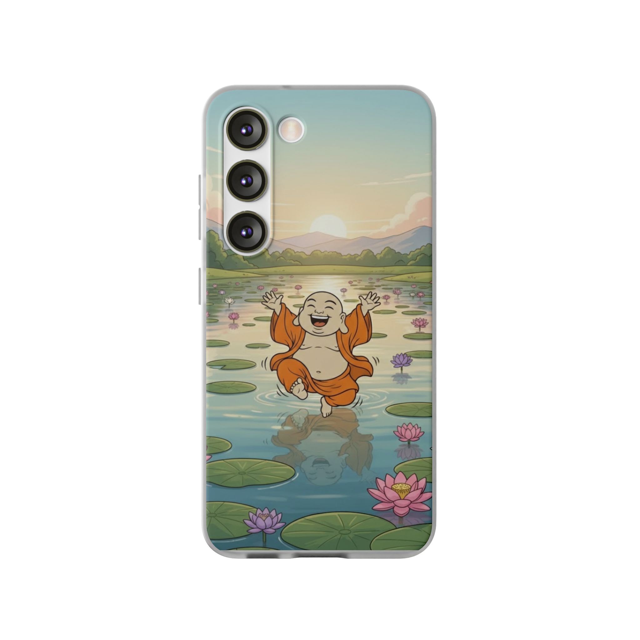 Happy Buddha Phone Case — Lotus Lake Flexi Case