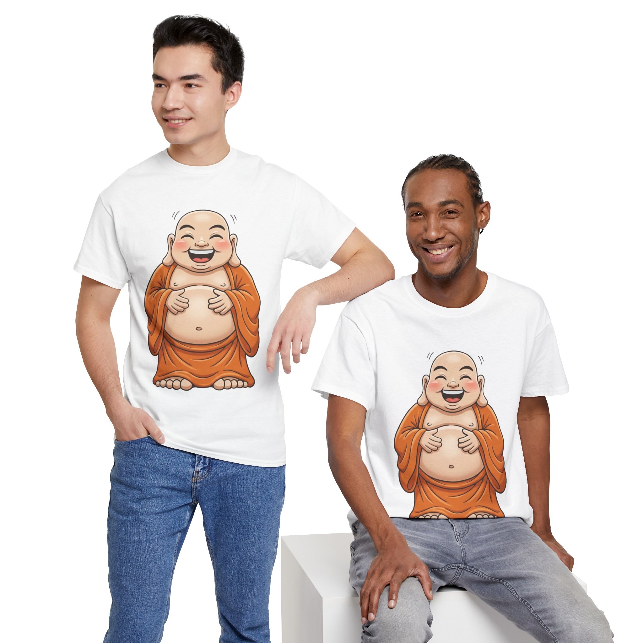 Happy Buddha T-Shirt — Laughing Buddha Graphic Tee