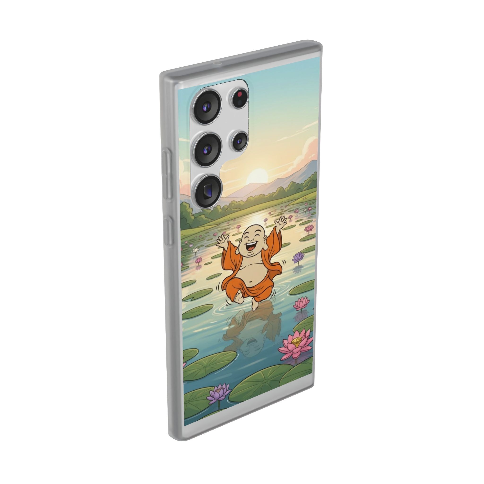 Happy Buddha Phone Case — Lotus Lake Flexi Case