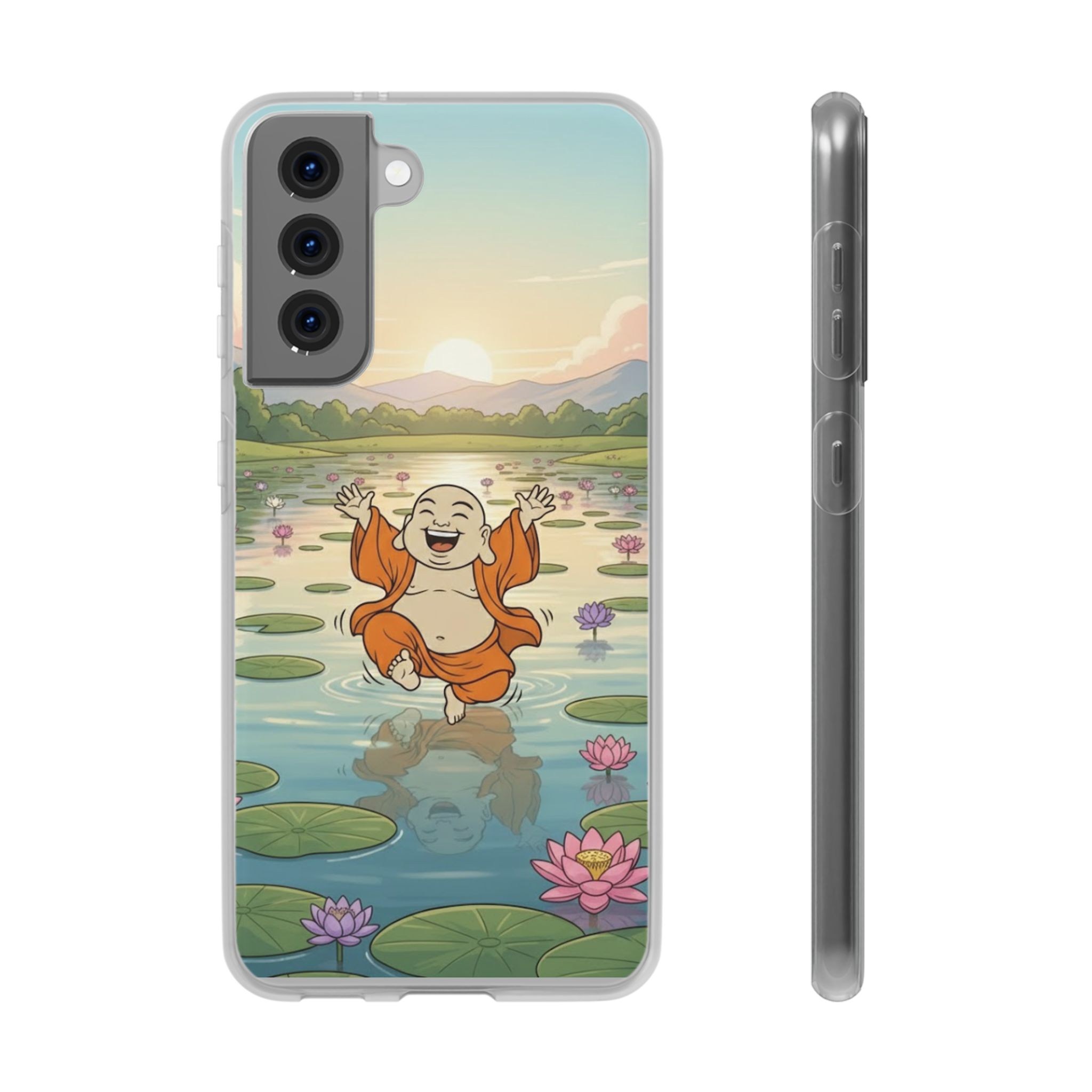 Happy Buddha Phone Case — Lotus Lake Flexi Case