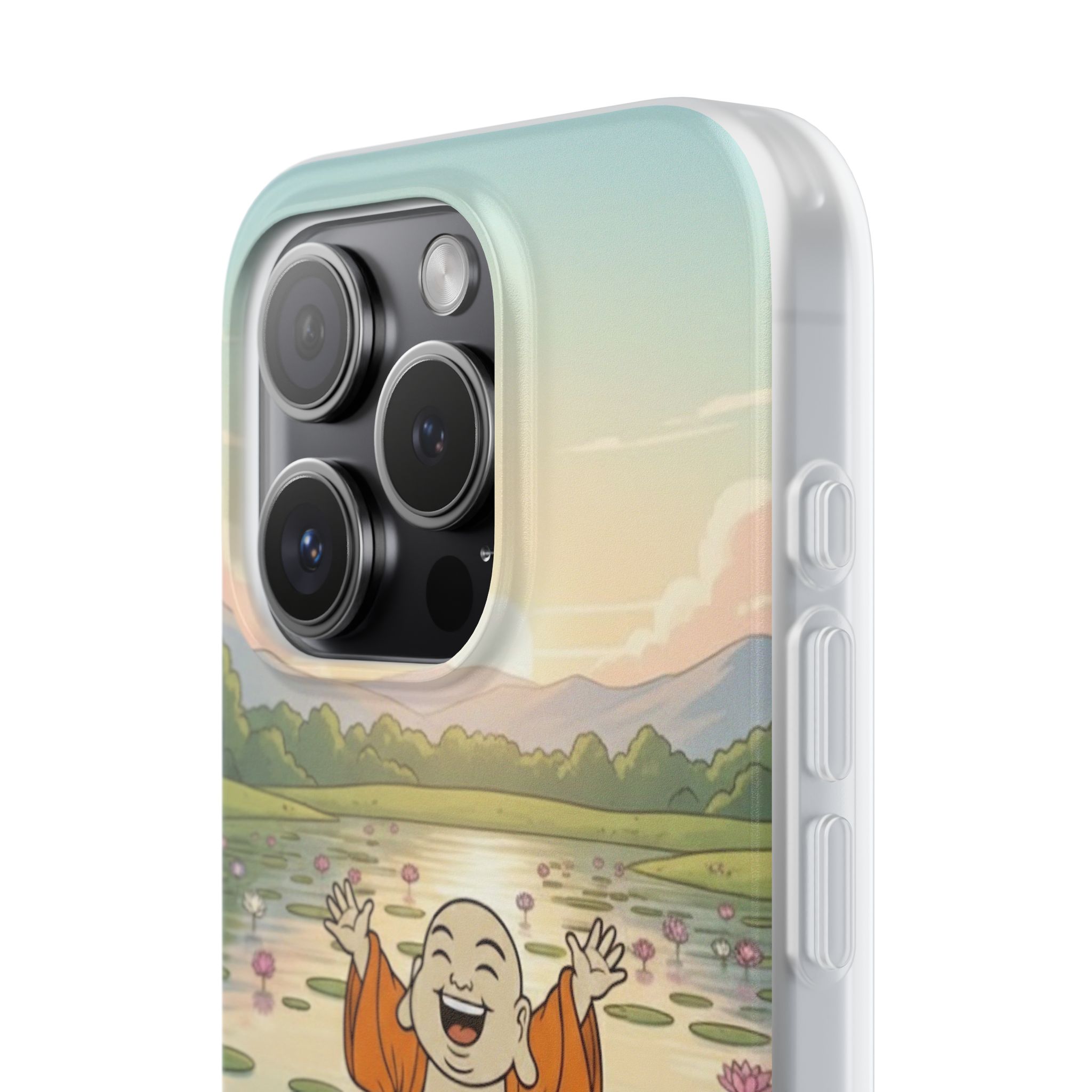 Happy Buddha Phone Case — Lotus Lake Flexi Case