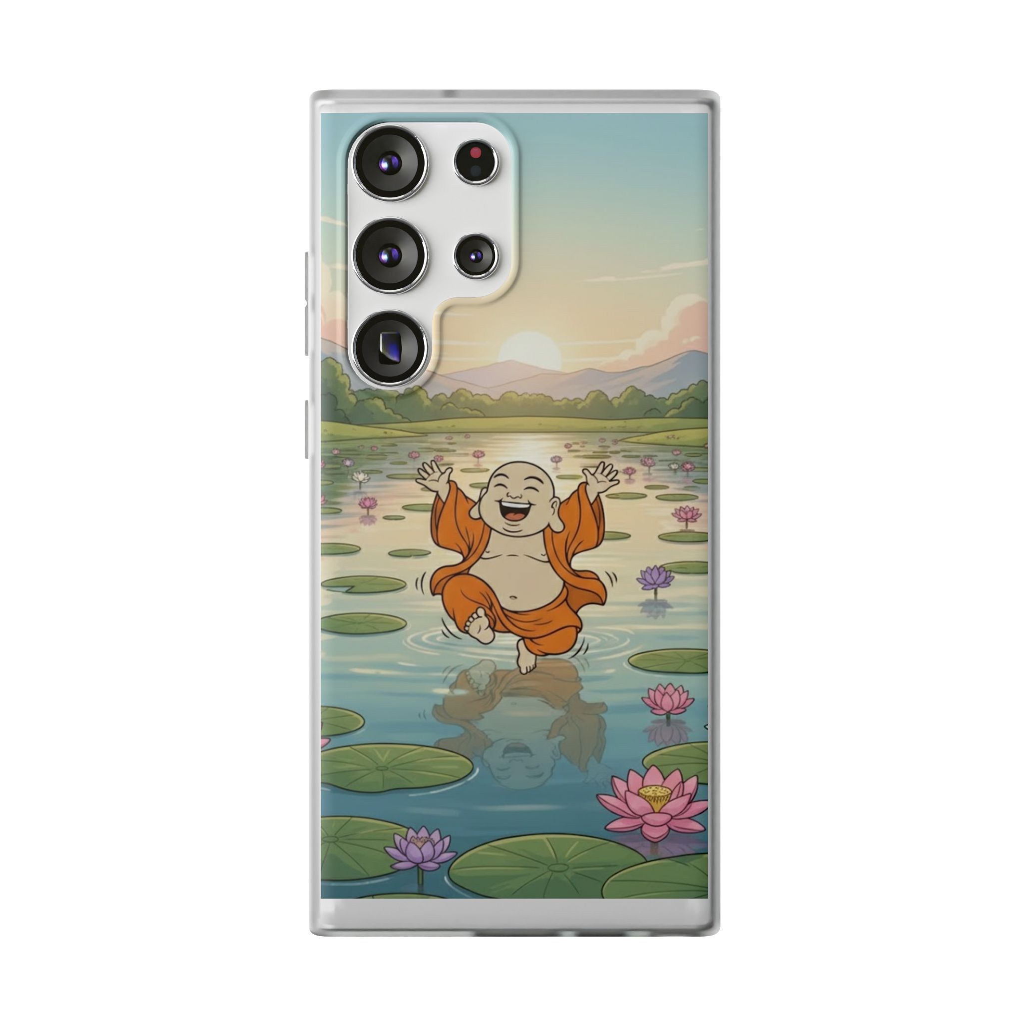 Happy Buddha Phone Case — Lotus Lake Flexi Case