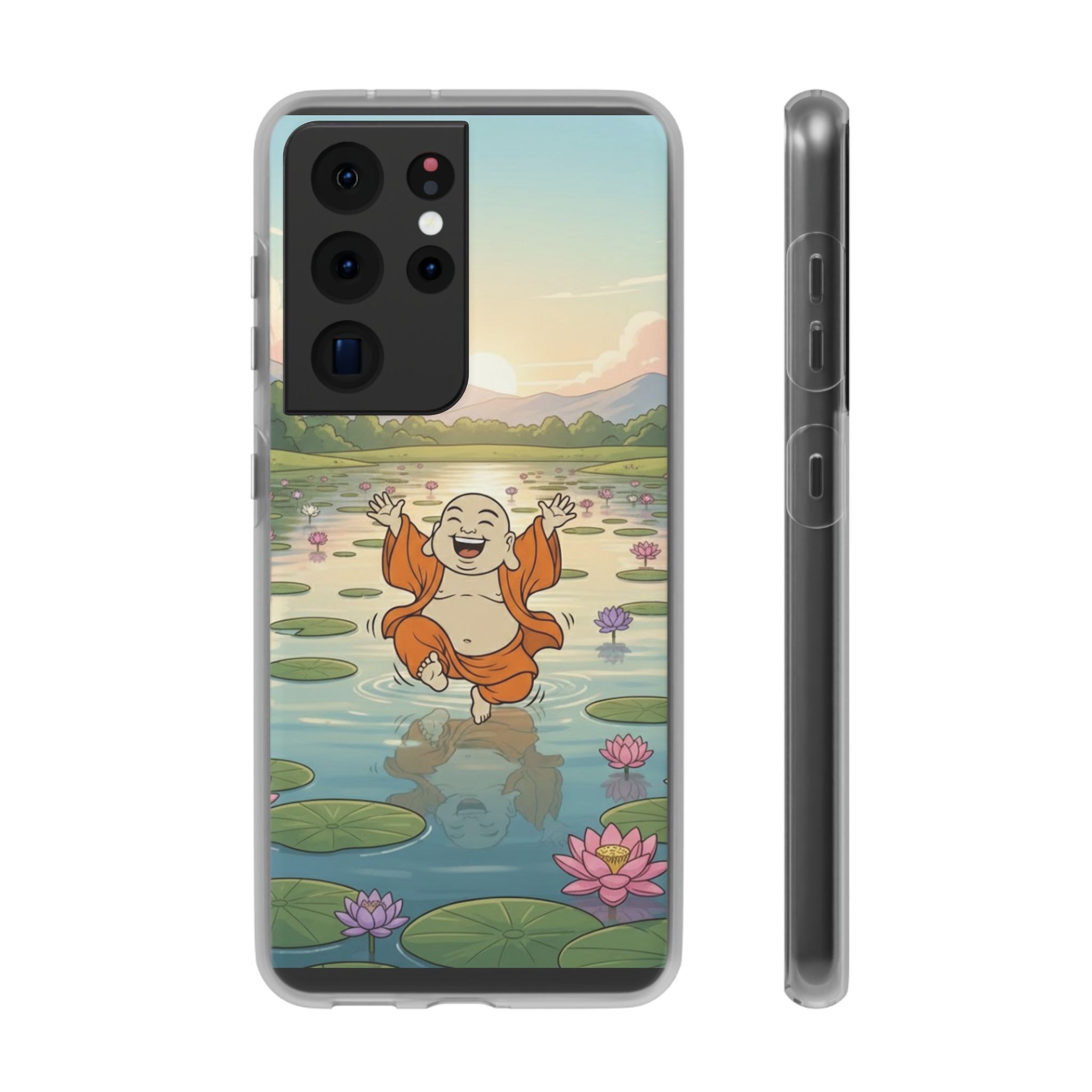Happy Buddha Phone Case — Lotus Lake Flexi Case