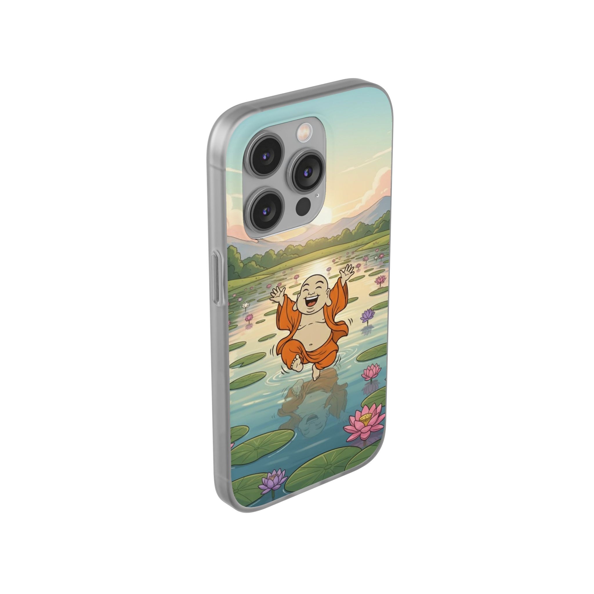 Happy Buddha Phone Case — Lotus Lake Flexi Case