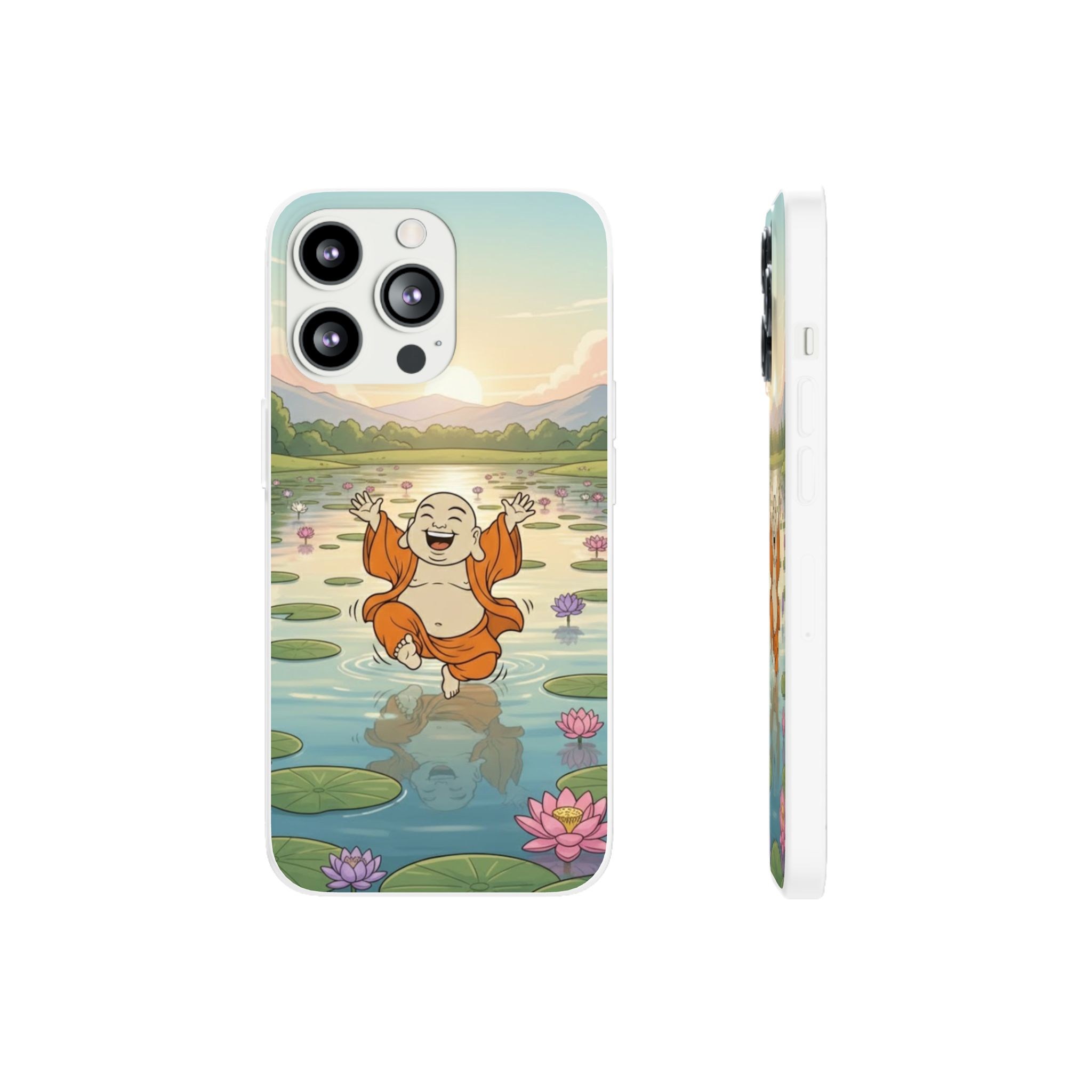 Happy Buddha Phone Case — Lotus Lake Flexi Case