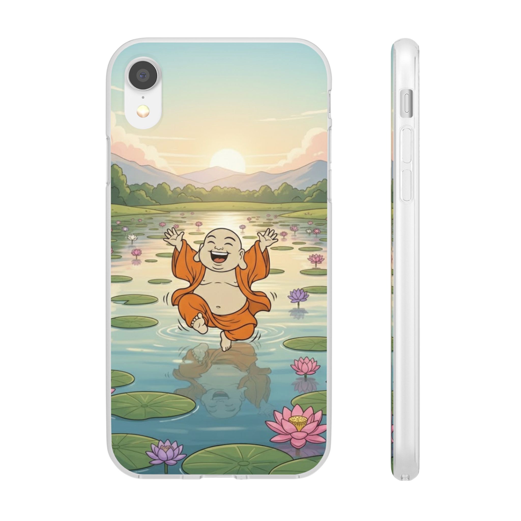 Happy Buddha Phone Case — Lotus Lake Flexi Case