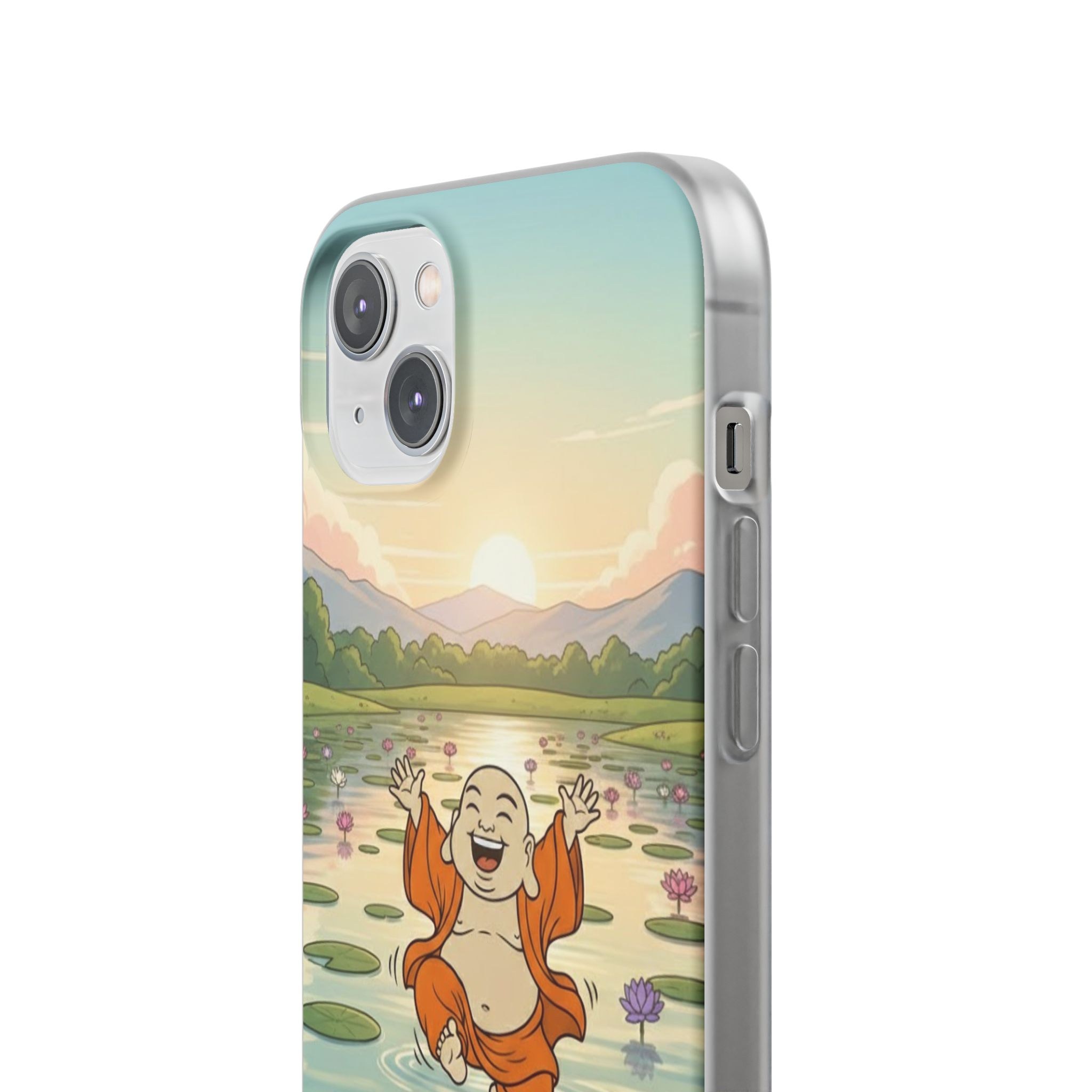 Happy Buddha Phone Case — Lotus Lake Flexi Case