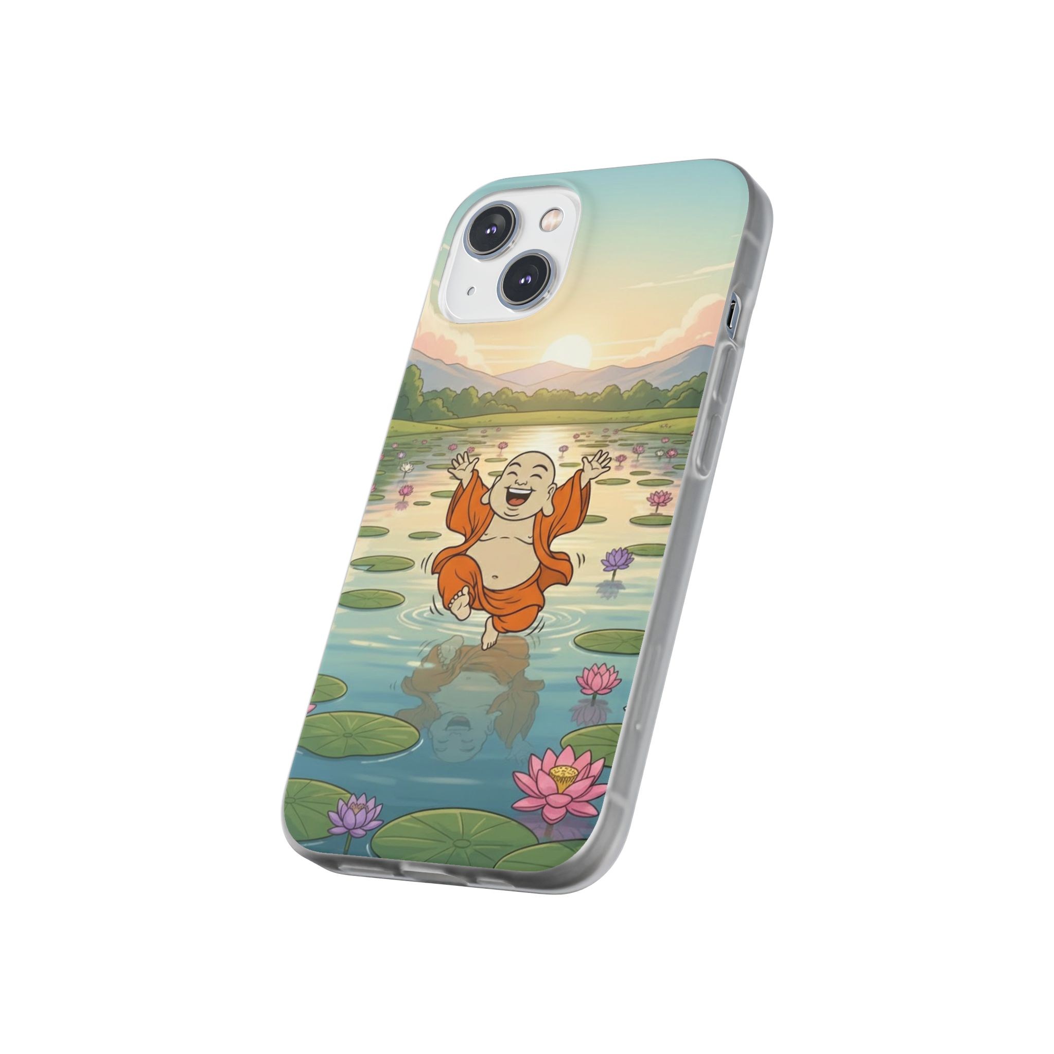 Happy Buddha Phone Case — Lotus Lake Flexi Case