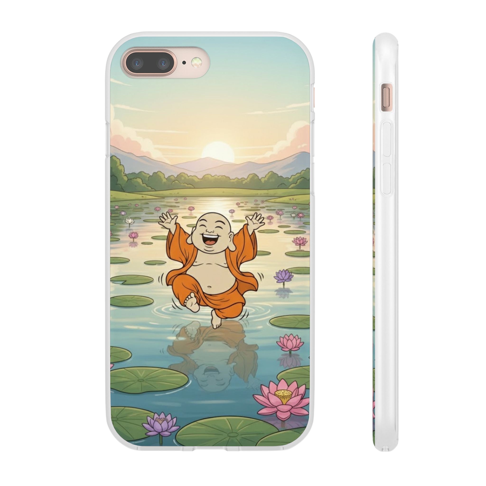 Happy Buddha Phone Case — Lotus Lake Flexi Case