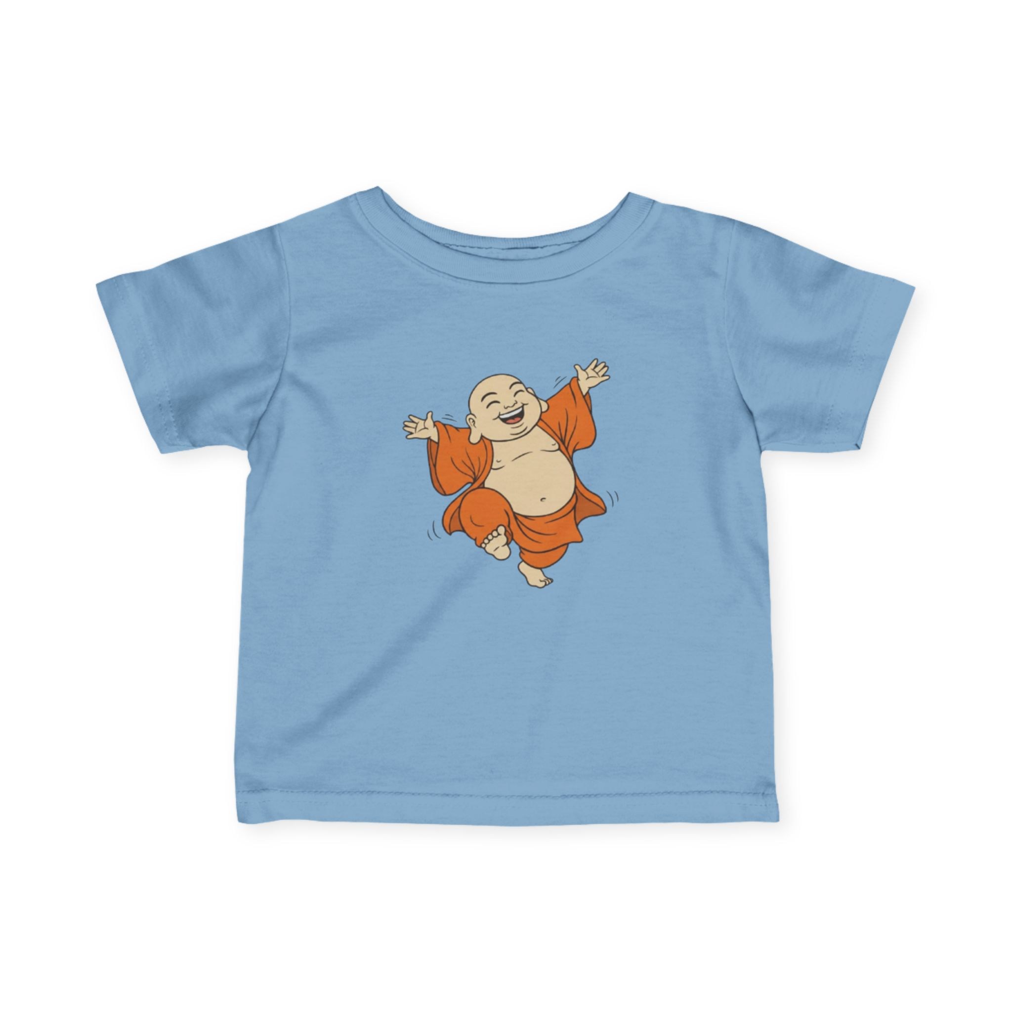 Happy Buddha Infant Tee — Dancing Buddha Baby Shirt