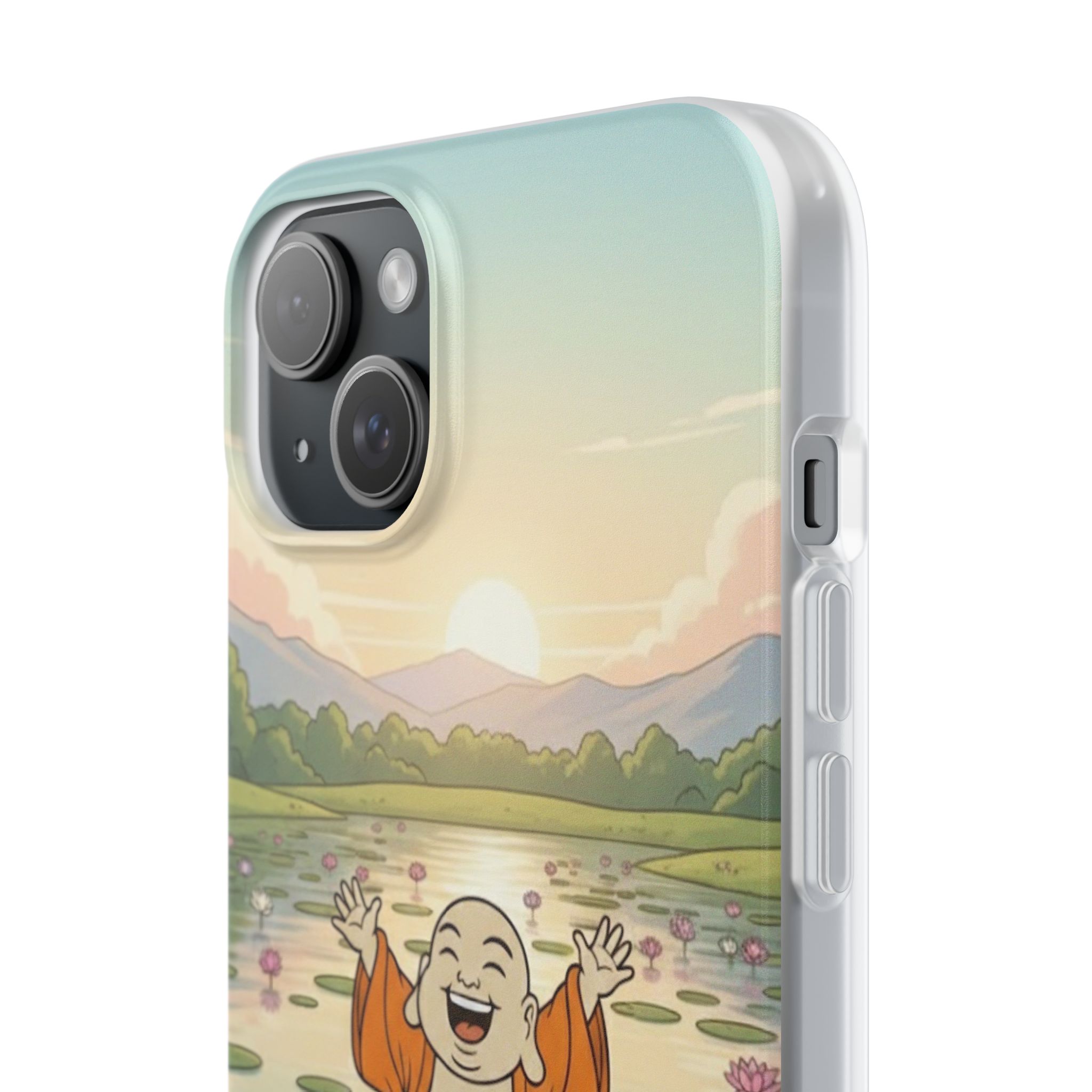 Happy Buddha Phone Case — Lotus Lake Flexi Case