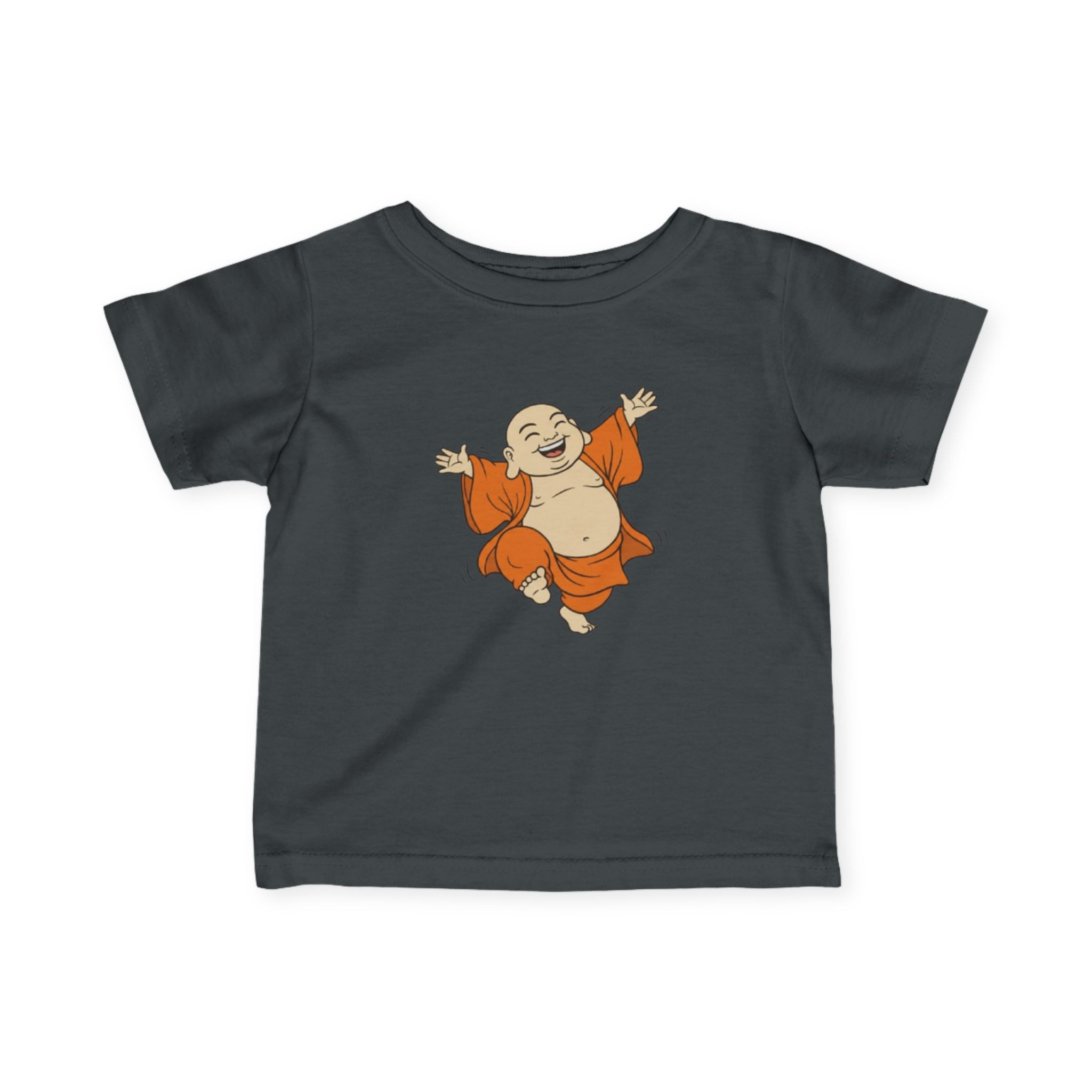 Happy Buddha Infant Tee — Dancing Buddha Baby Shirt
