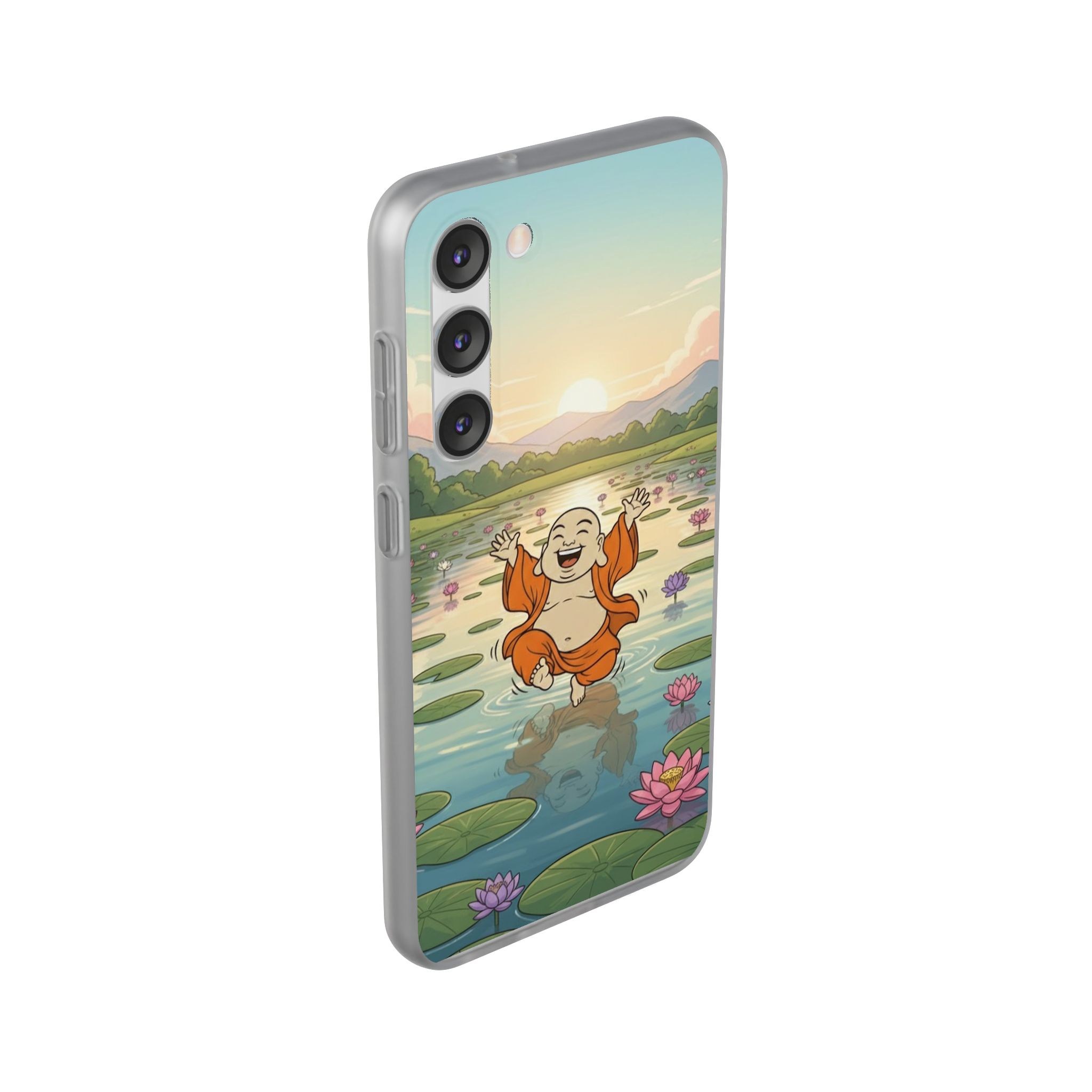 Happy Buddha Phone Case — Lotus Lake Flexi Case