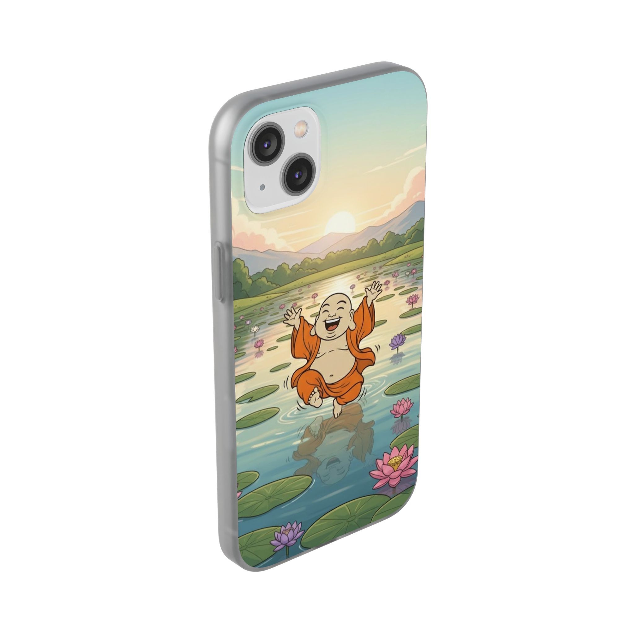 Happy Buddha Phone Case — Lotus Lake Flexi Case