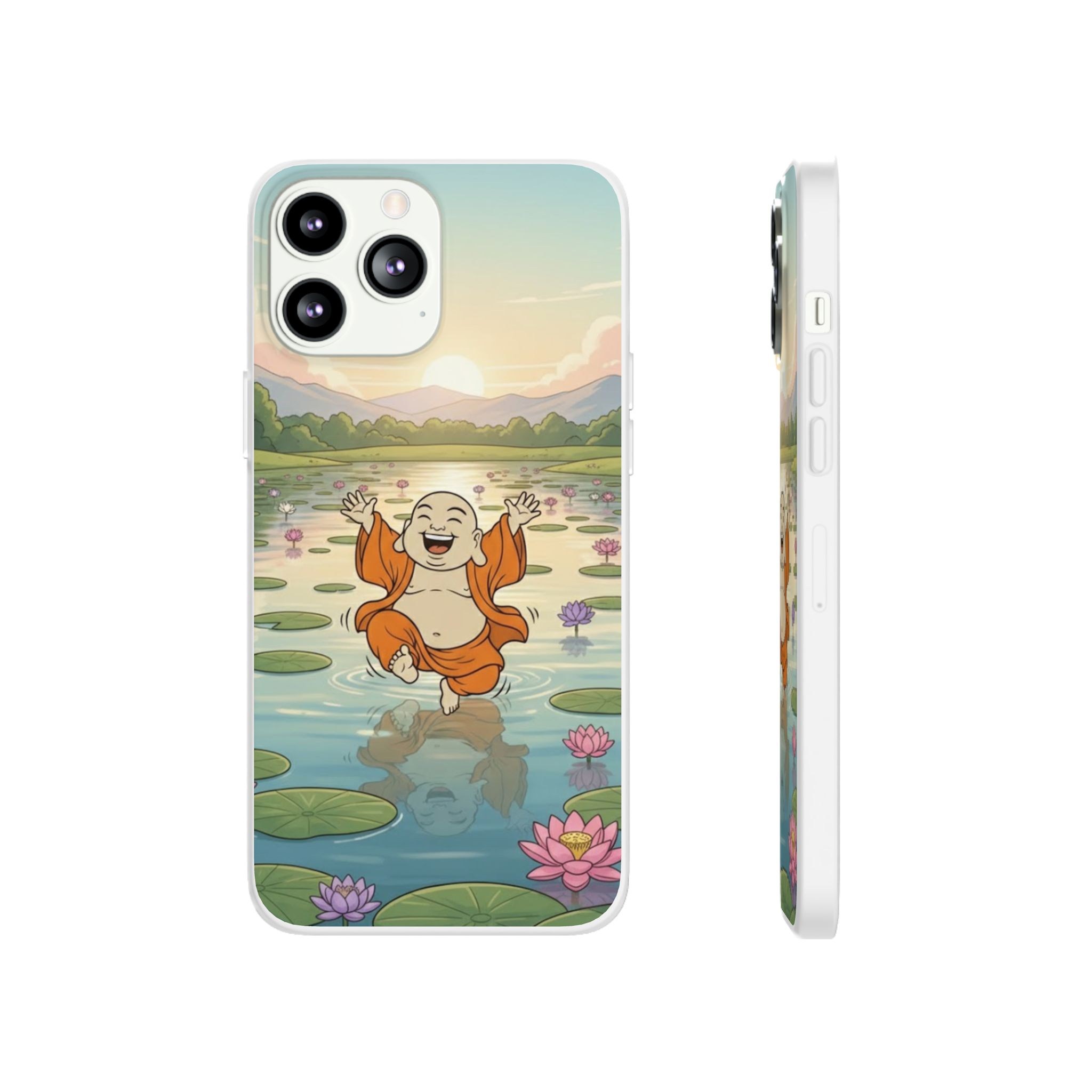 Happy Buddha Phone Case — Lotus Lake Flexi Case