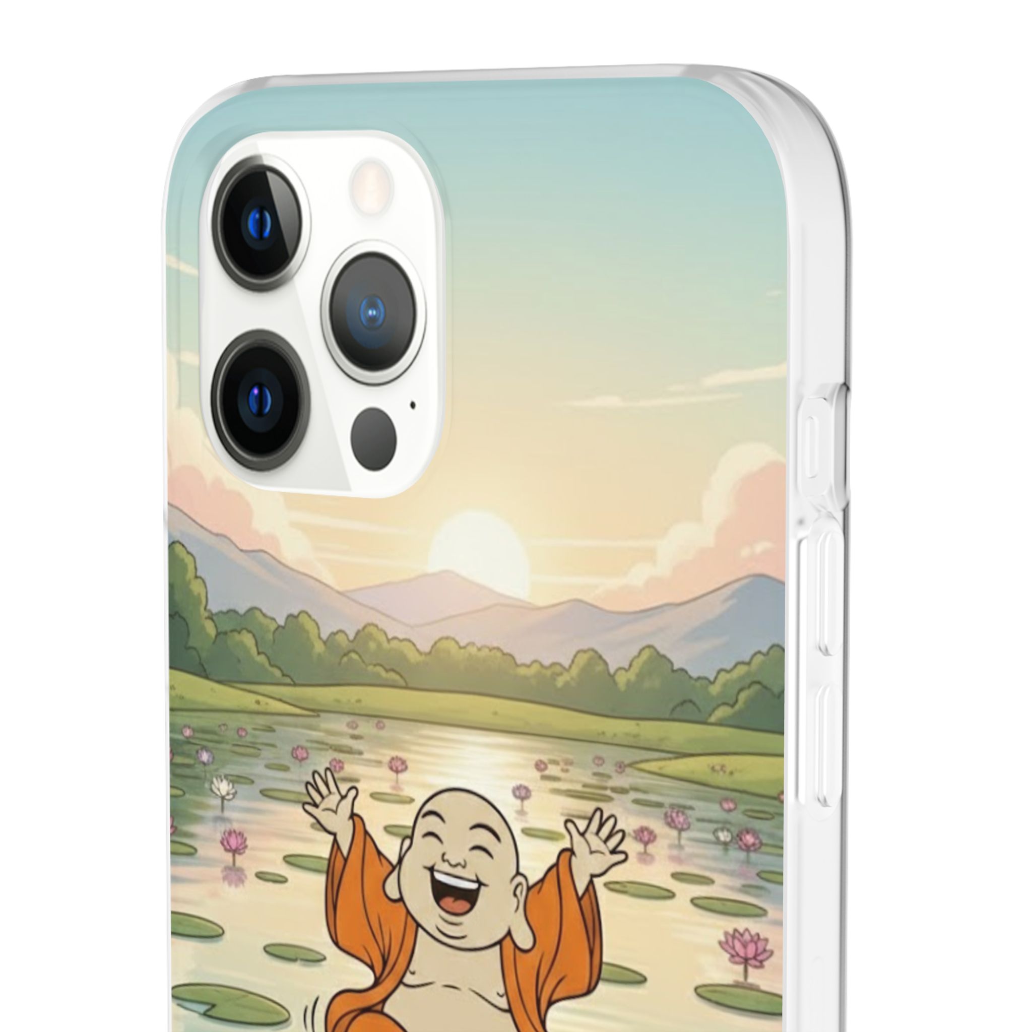 Happy Buddha Phone Case — Lotus Lake Flexi Case