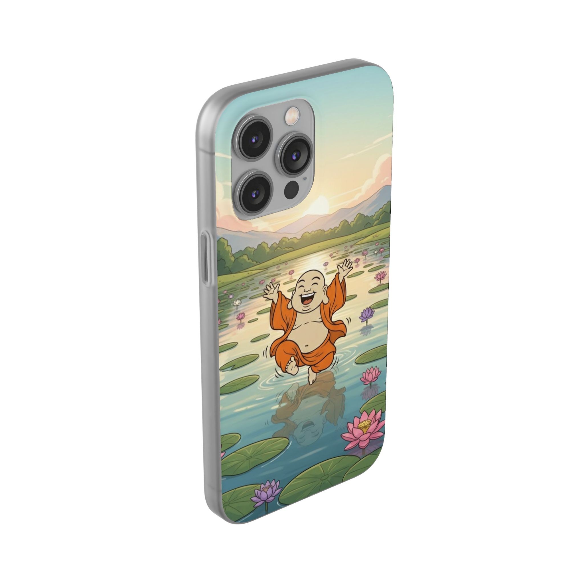 Happy Buddha Phone Case — Lotus Lake Flexi Case