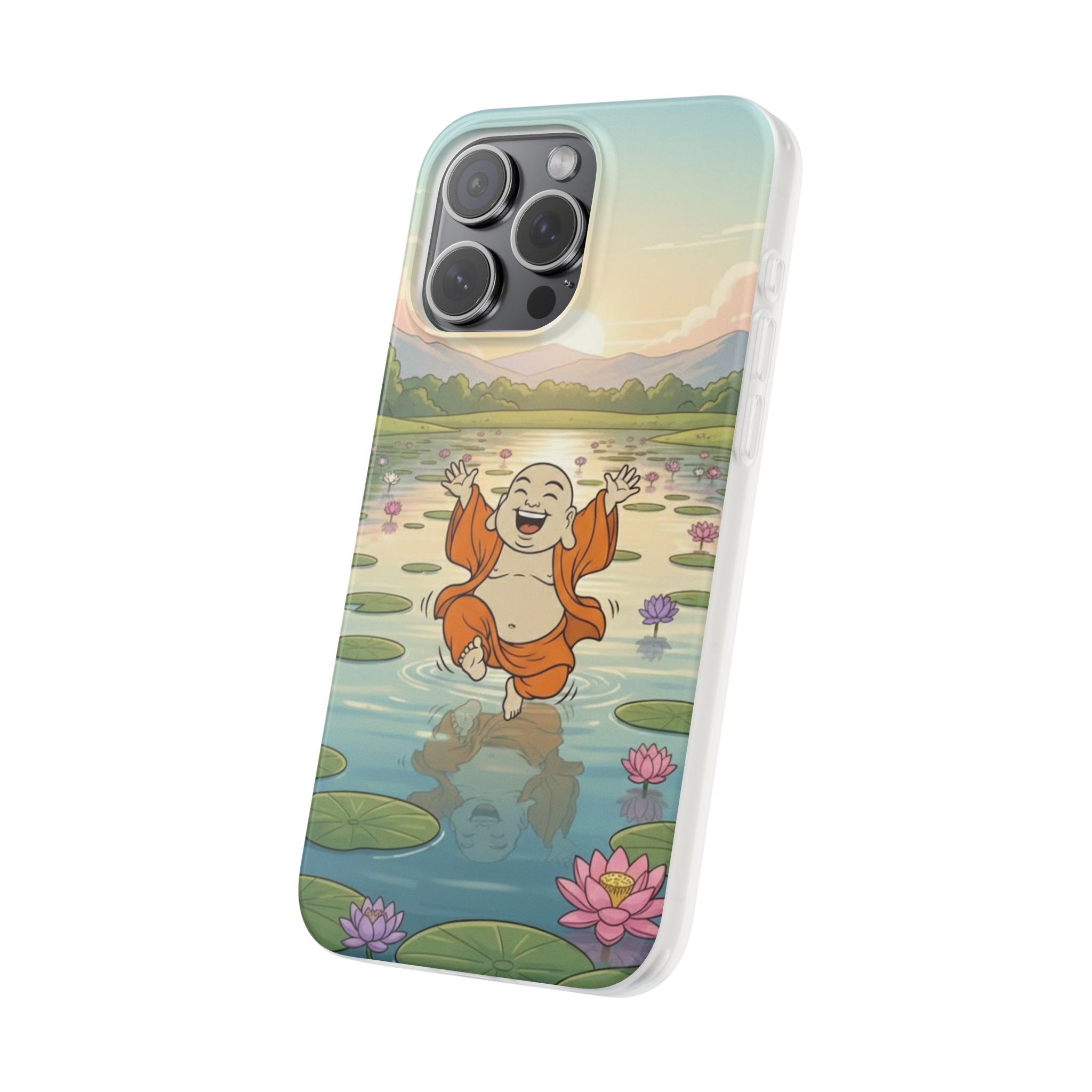 Happy Buddha Phone Case — Lotus Lake Flexi Case
