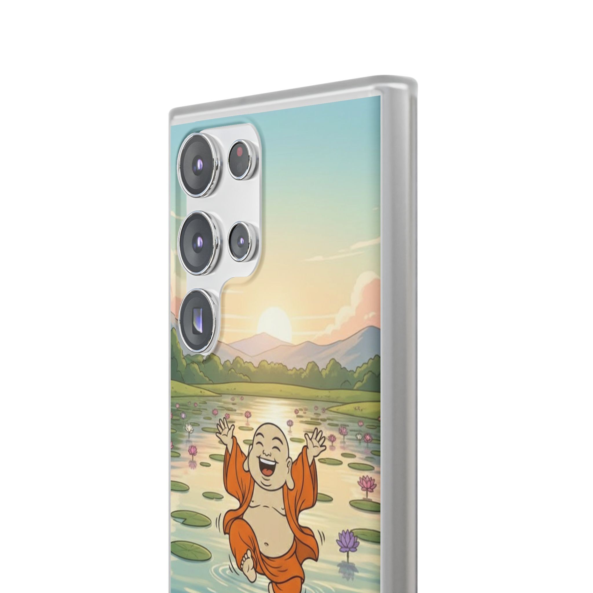 Happy Buddha Phone Case — Lotus Lake Flexi Case
