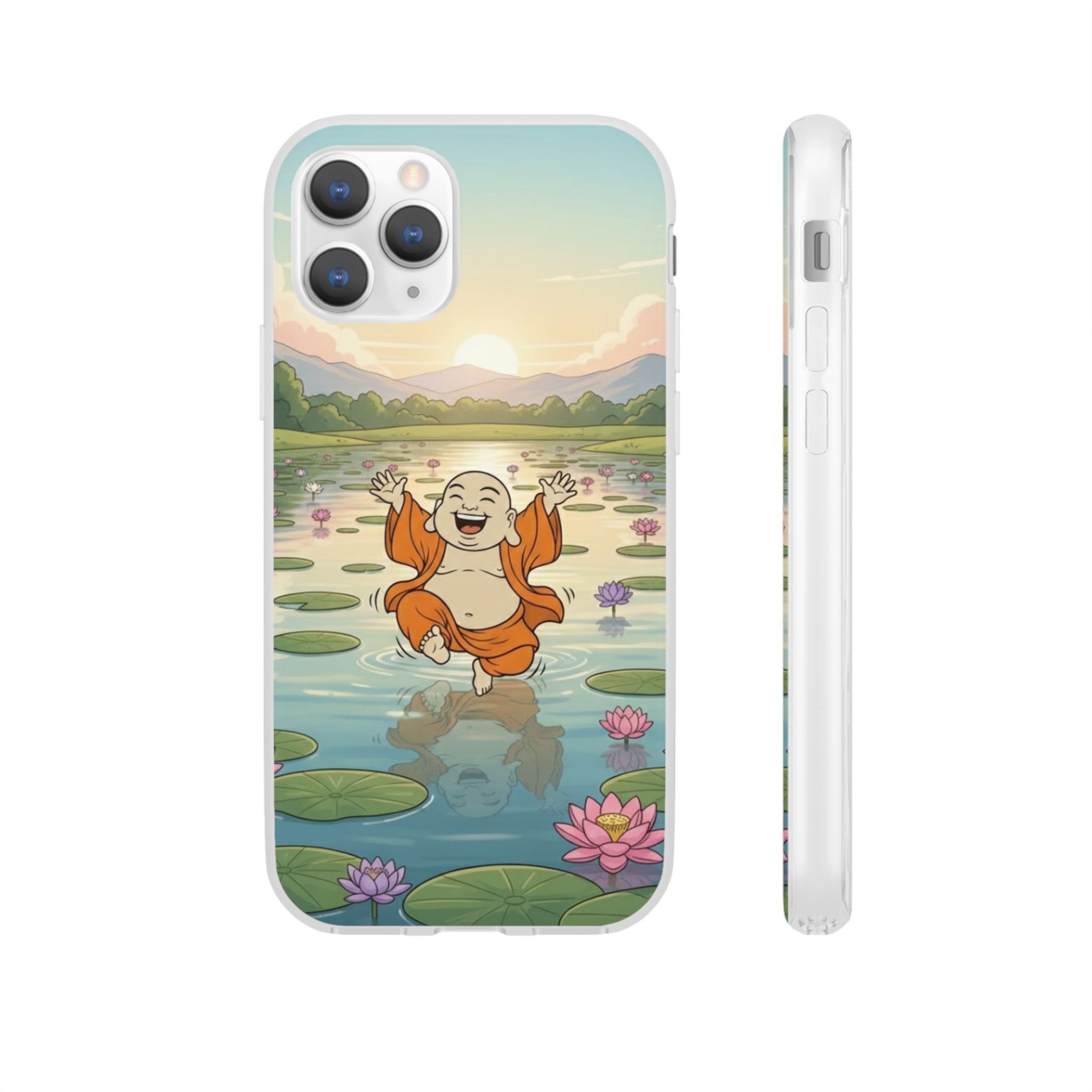 Happy Buddha Phone Case — Lotus Lake Flexi Case