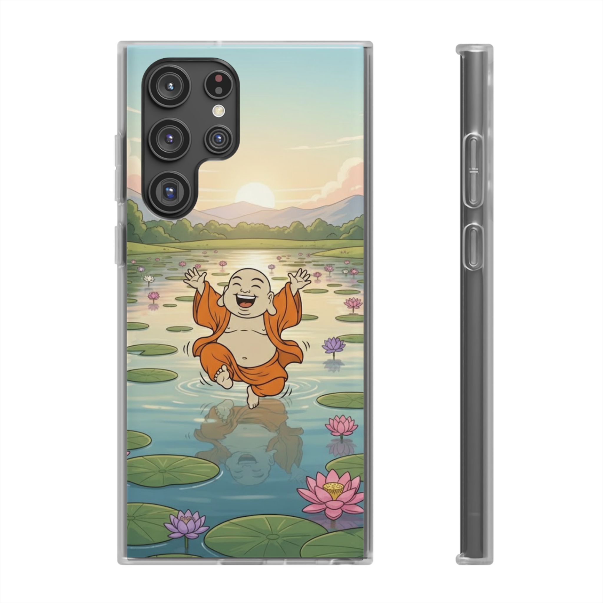 Happy Buddha Phone Case — Lotus Lake Flexi Case