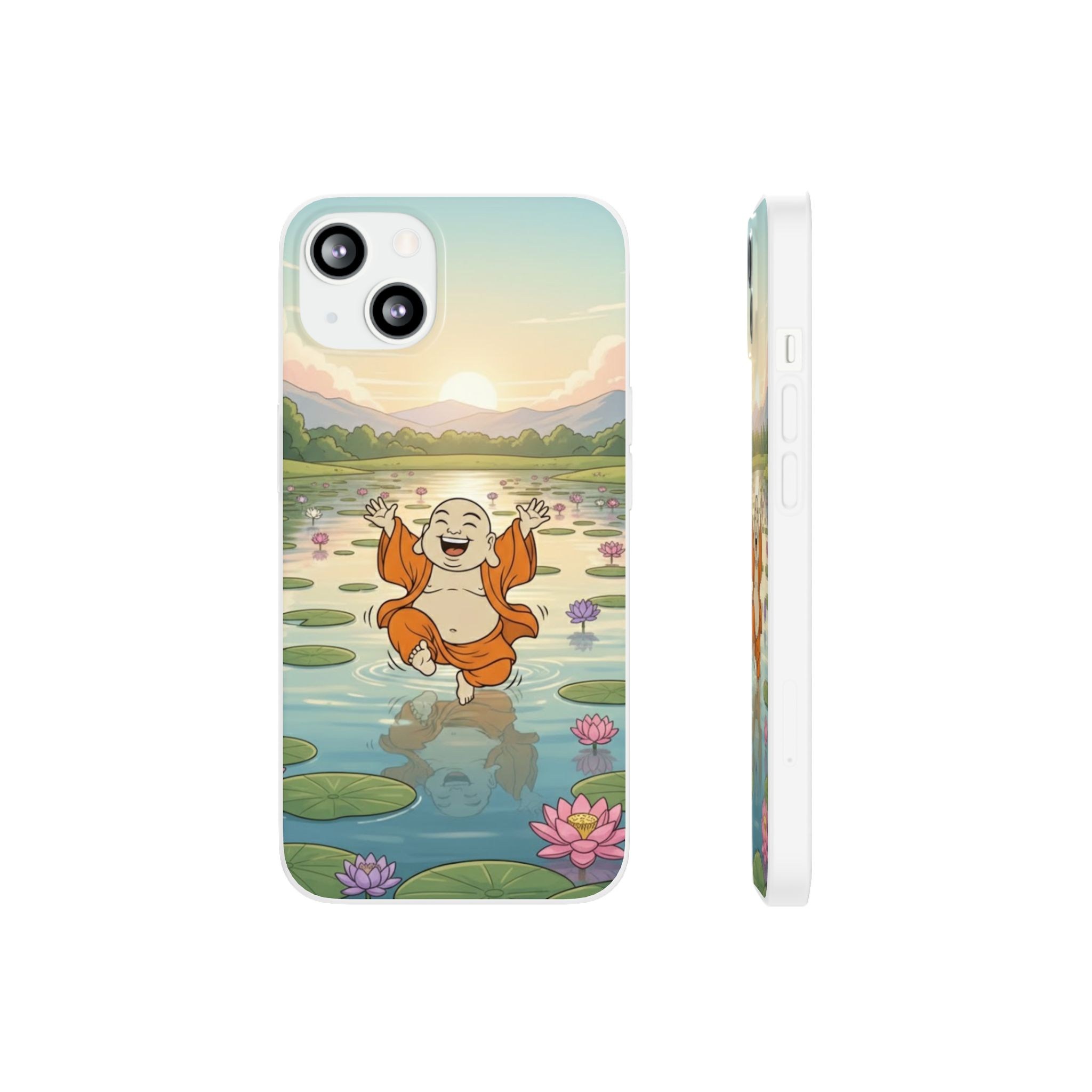 Happy Buddha Phone Case — Lotus Lake Flexi Case