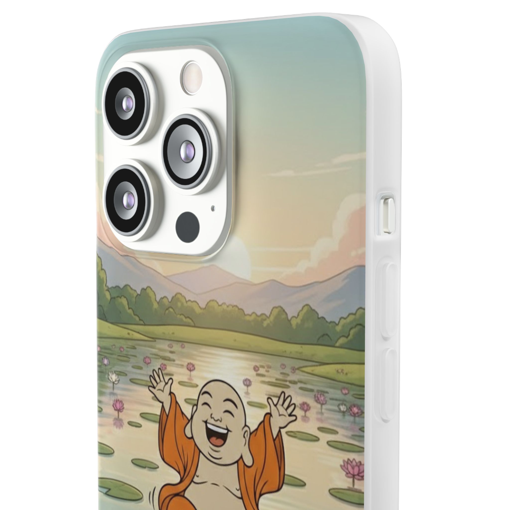 Happy Buddha Phone Case — Lotus Lake Flexi Case