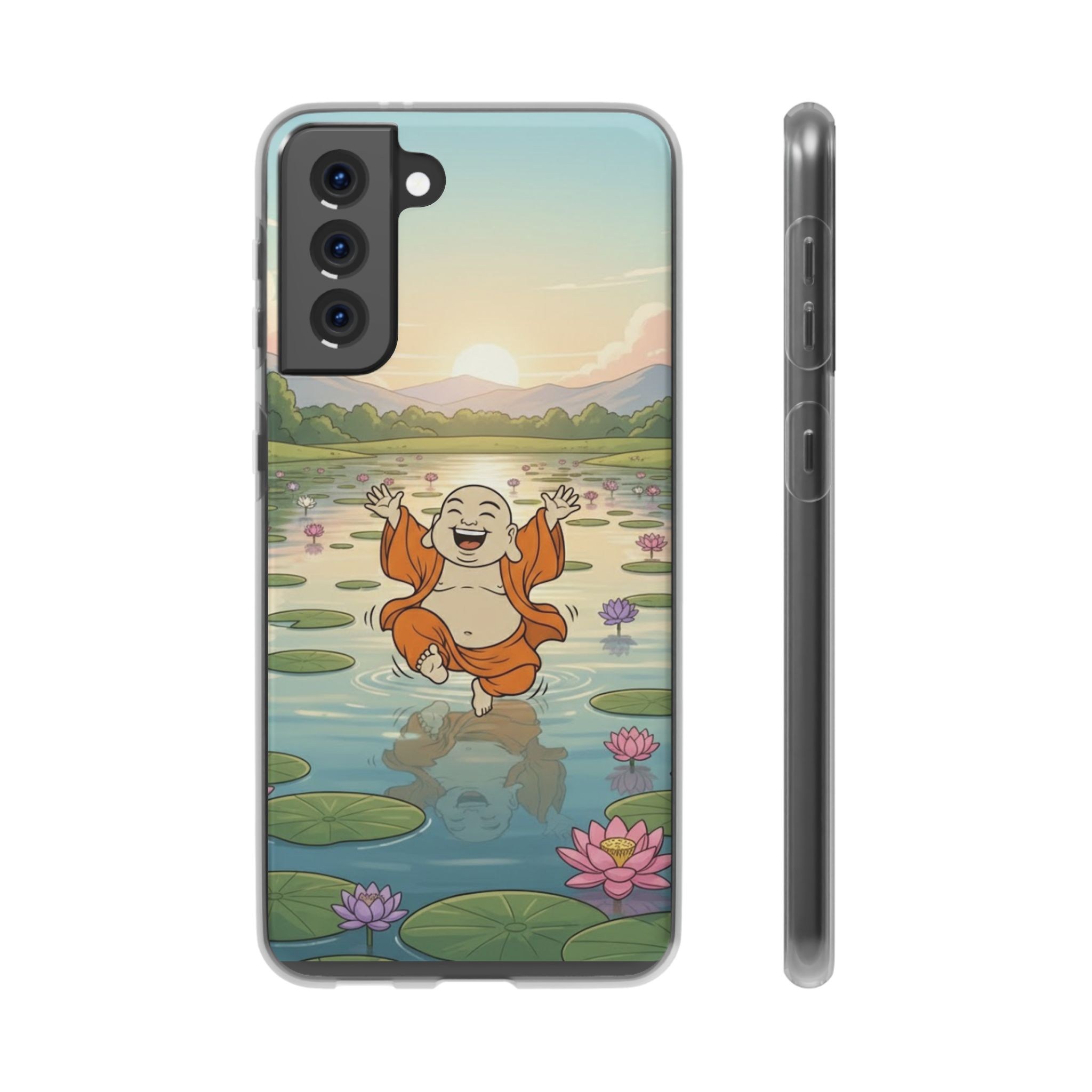 Happy Buddha Phone Case — Lotus Lake Flexi Case