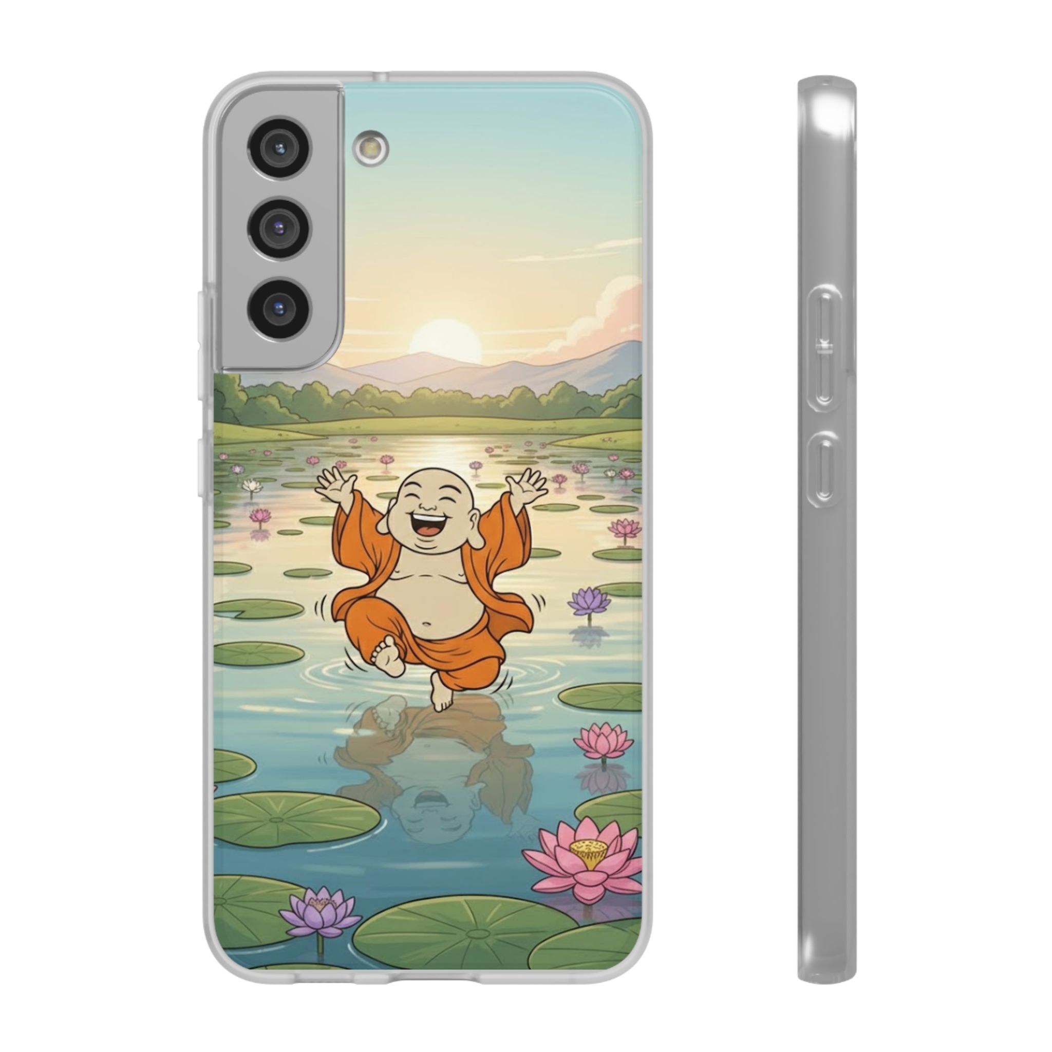 Happy Buddha Phone Case — Lotus Lake Flexi Case