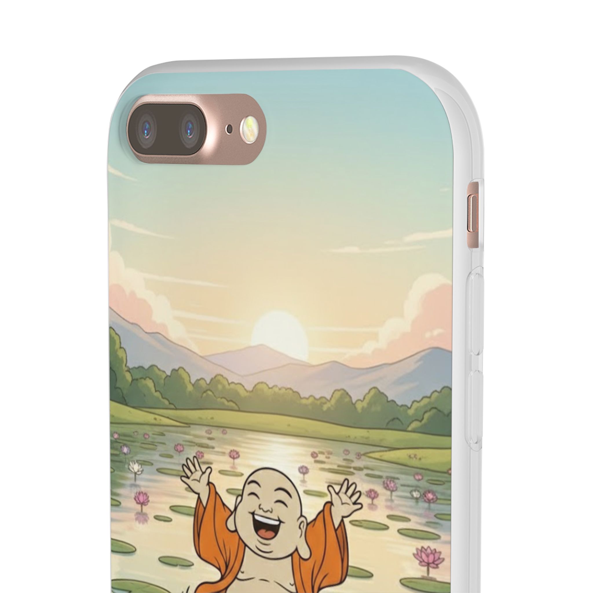 Happy Buddha Phone Case — Lotus Lake Flexi Case
