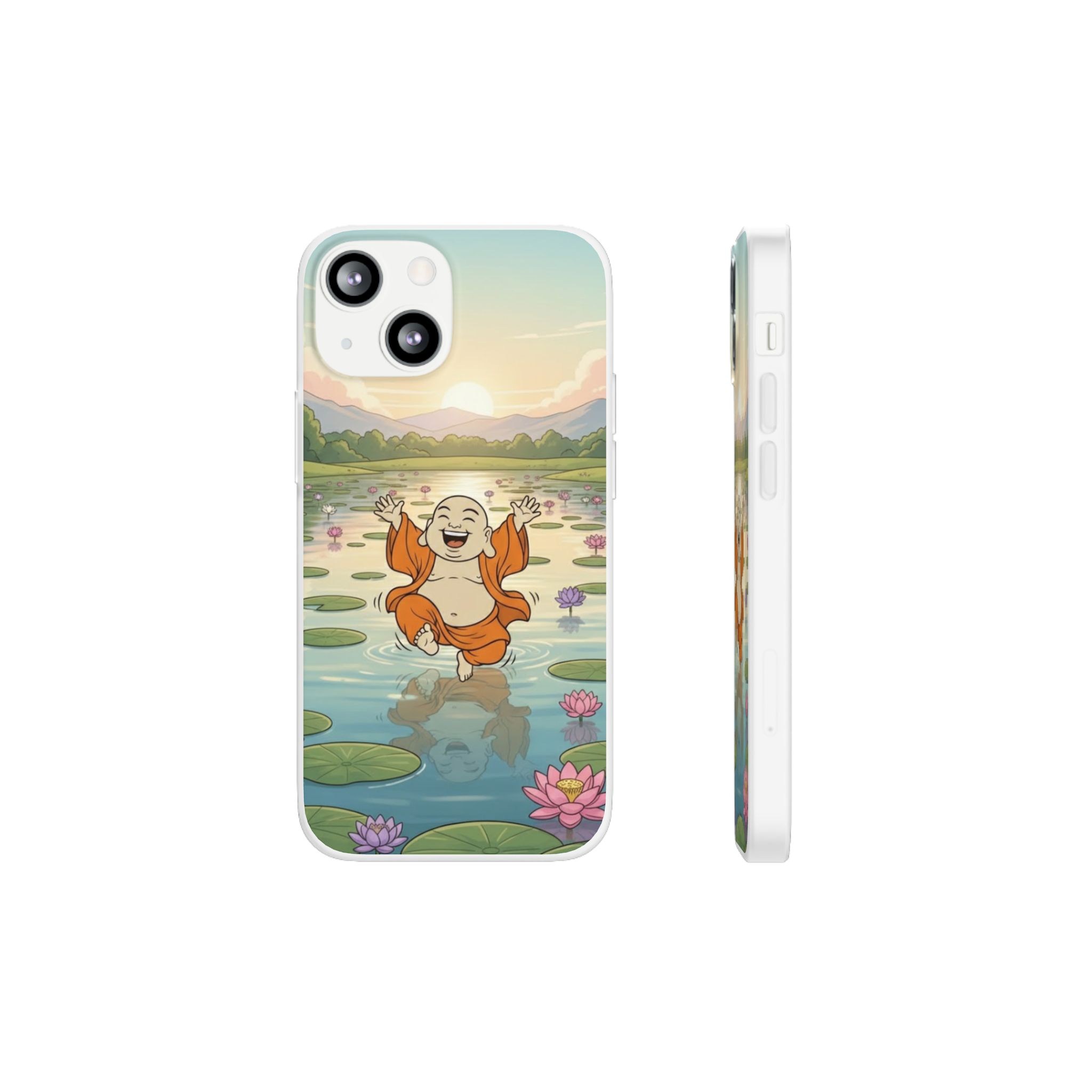 Happy Buddha Phone Case — Lotus Lake Flexi Case