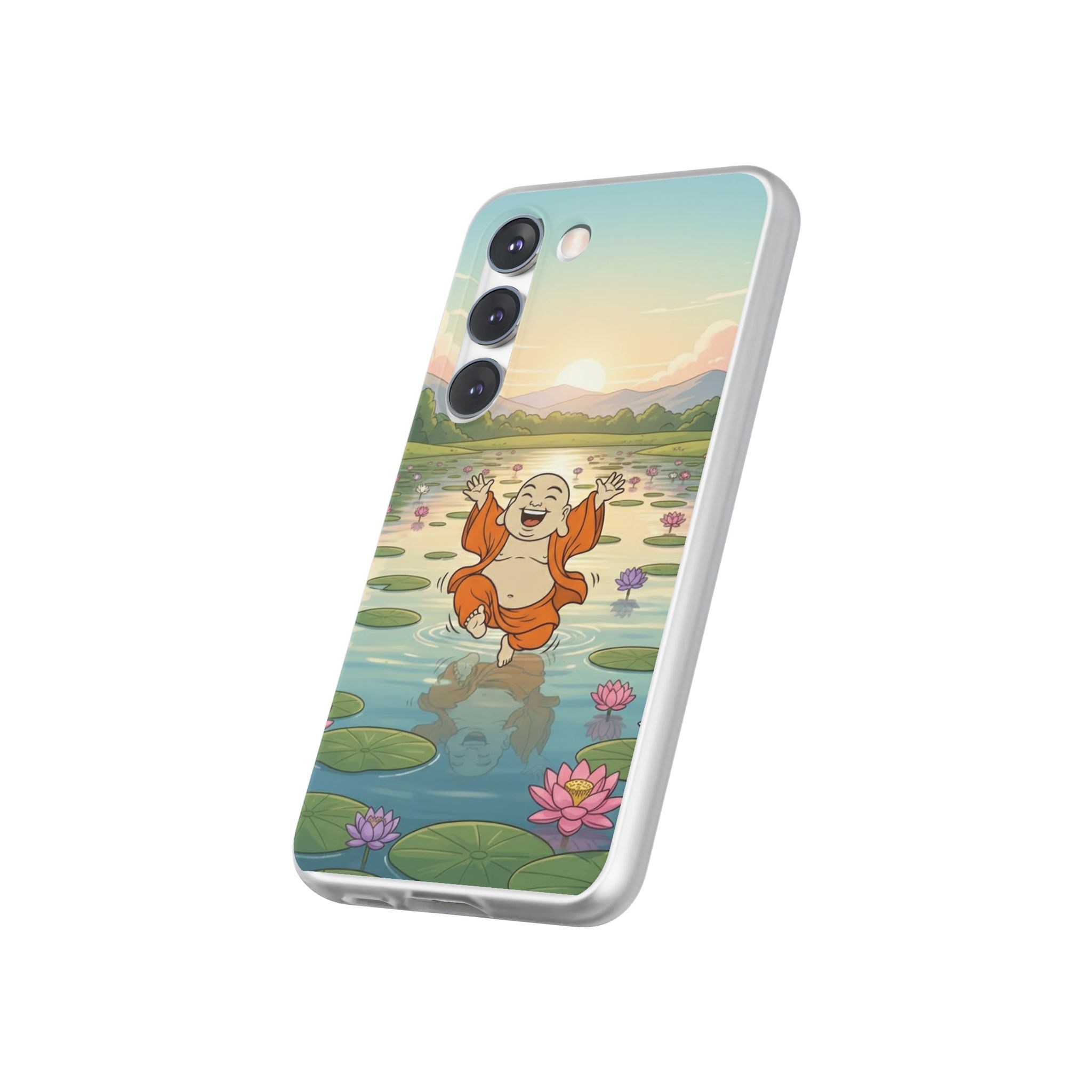 Happy Buddha Phone Case — Lotus Lake Flexi Case